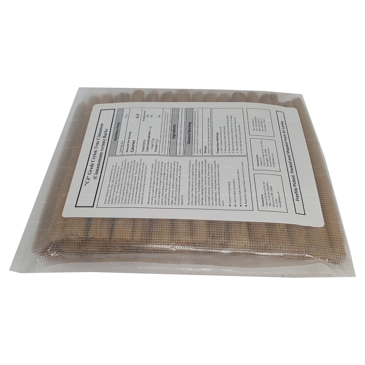 Lakpura „C4" klasy Ceylon True Cinnamon Barks Pack