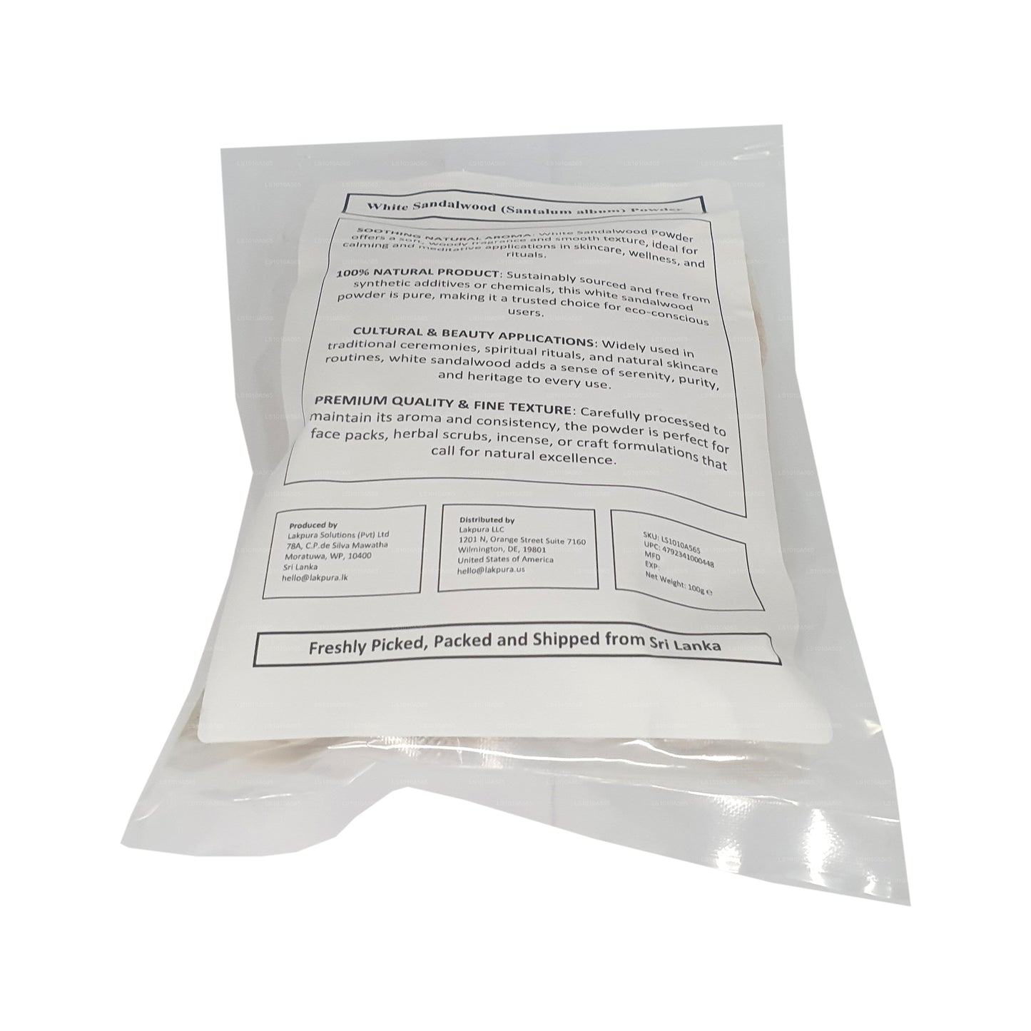 Lakpura Białe drzewo sandałowe w proszku (100g)