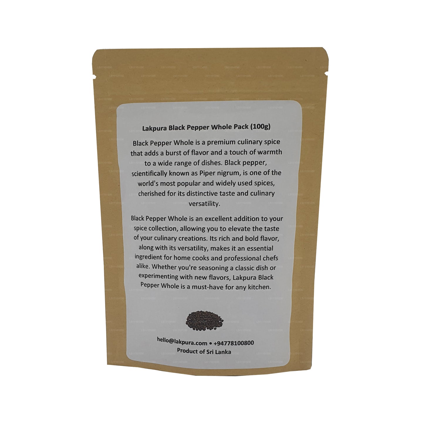 Lakpura czarny pieprz cały pakiet