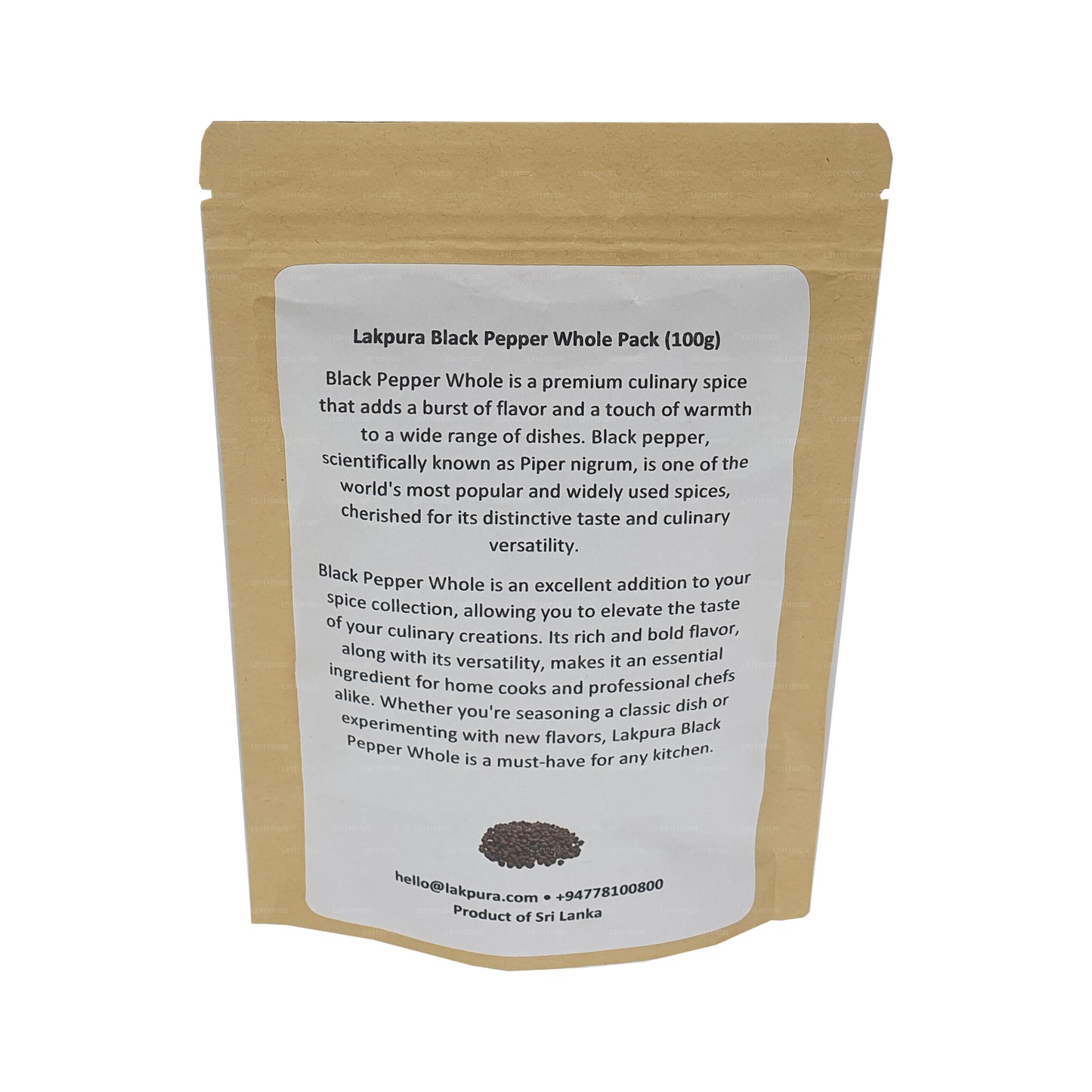 Lakpura czarny pieprz cały pakiet