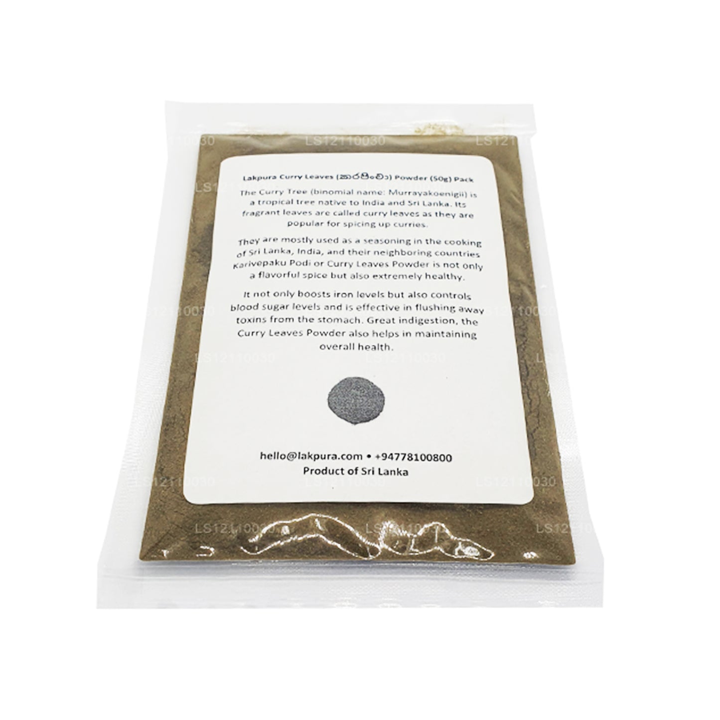 Lakpura Odwodniony proszek z liści curry (100g)