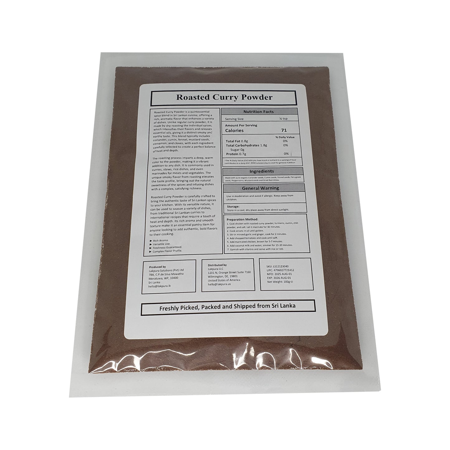 Lakpura® Curry w proszku (Thuna Paha)