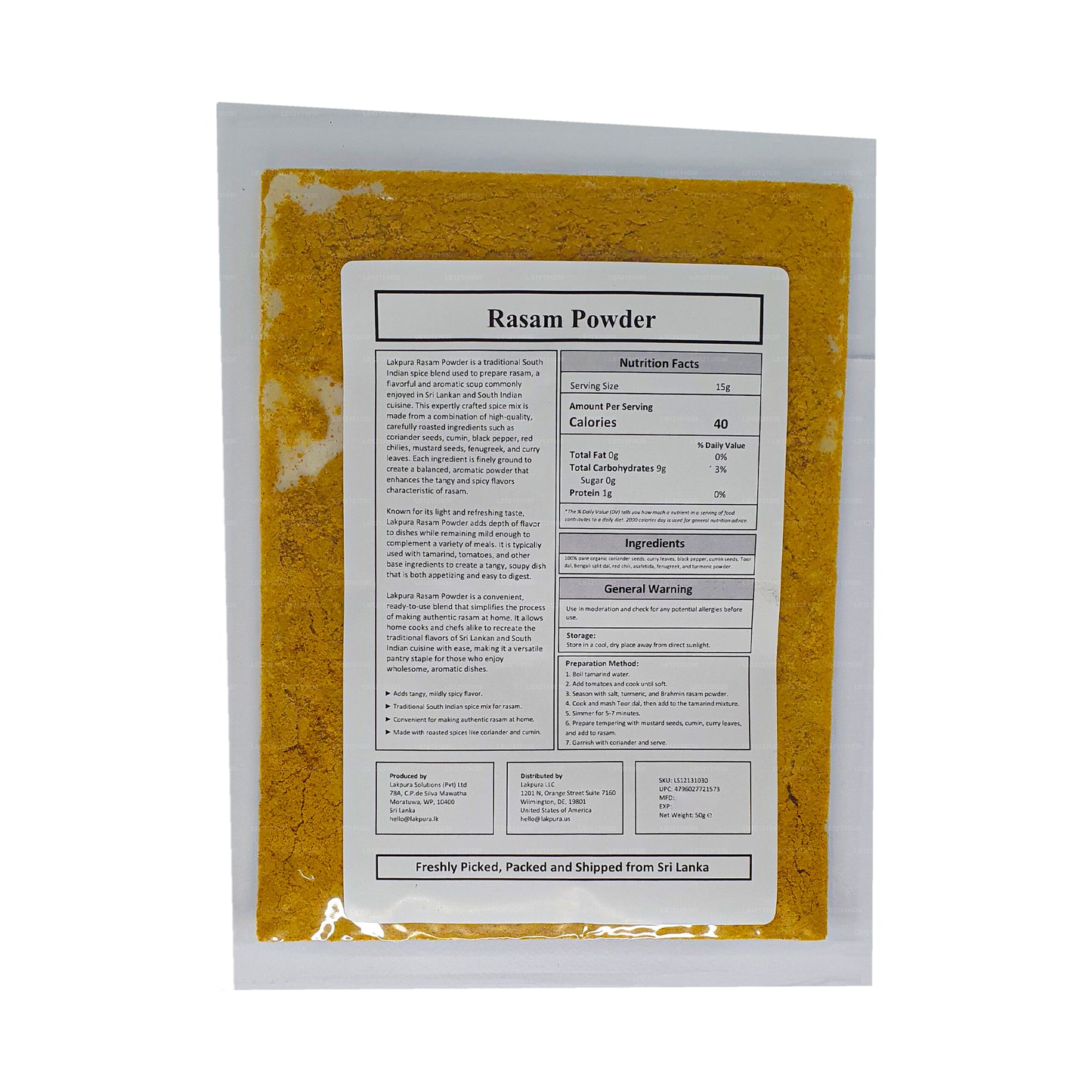 Lakpura Rasam w proszku