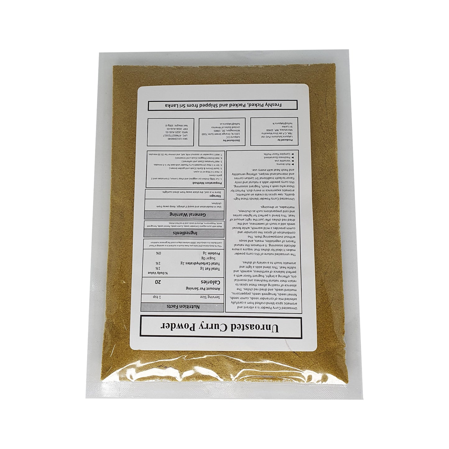 Lakpura® Curry w proszku (Thuna Paha)