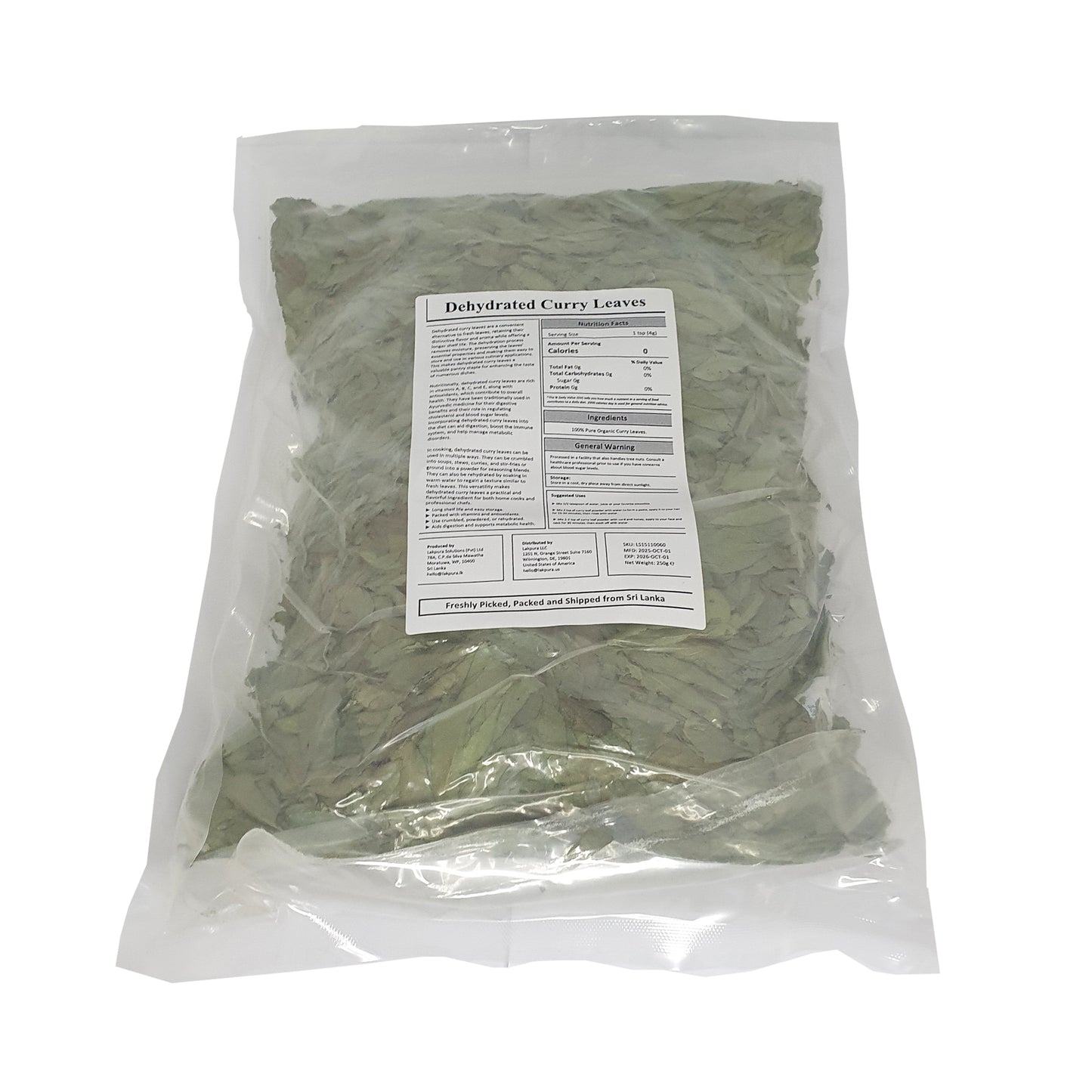 Suszone liście curry Lakpura®