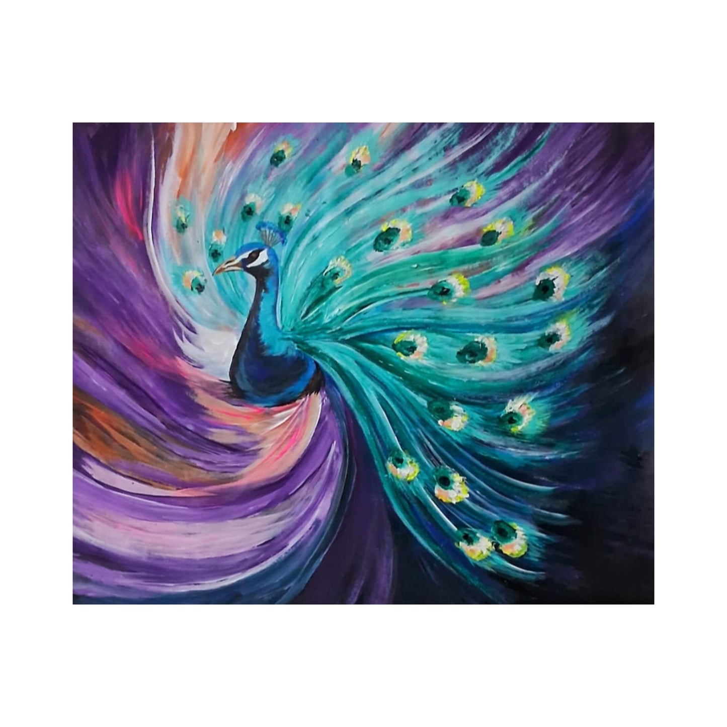 Lakpura® Pawiem Sztuka ścienna