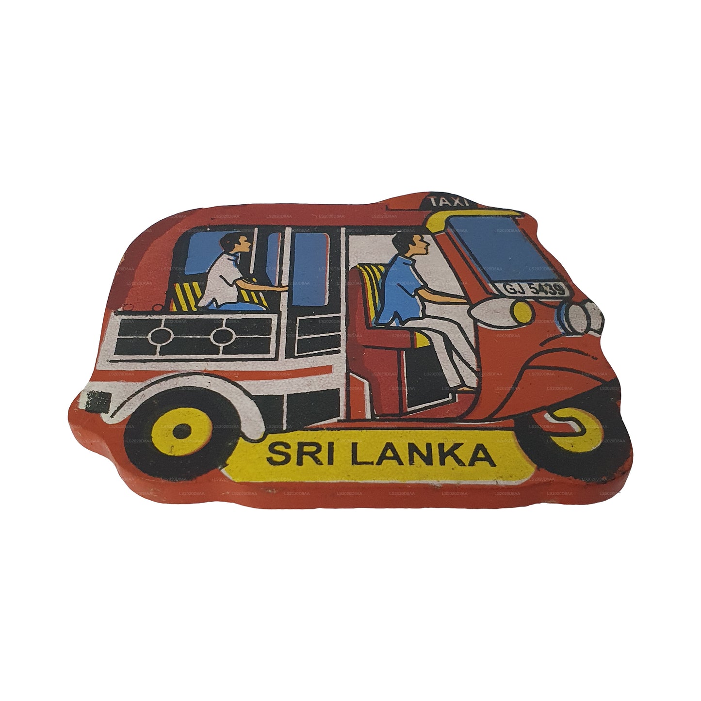 Magnes na lodówkę Sri Lankan Red Tuk Tuk