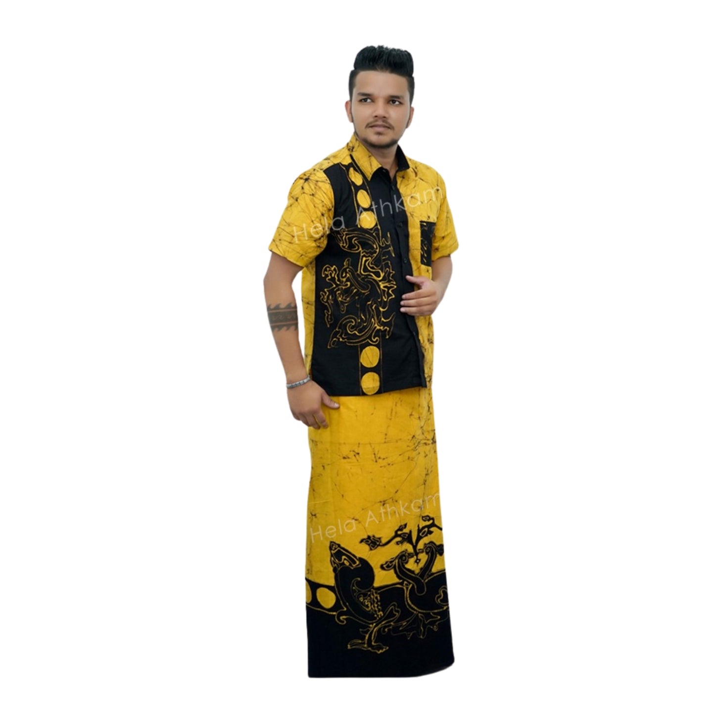Lakpura® Koszula Batik i Sarong (Design AB222)