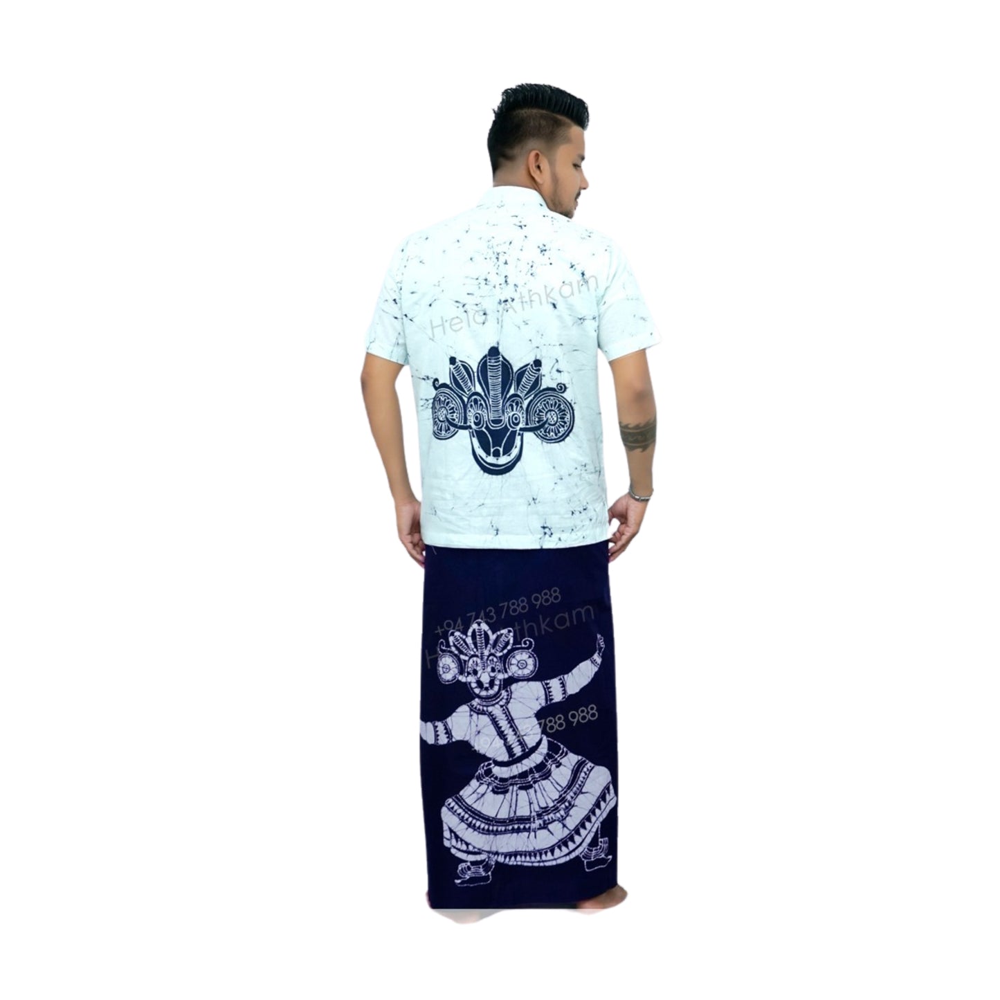 Lakpura® Koszula Batik i Sarong (Design AB222)