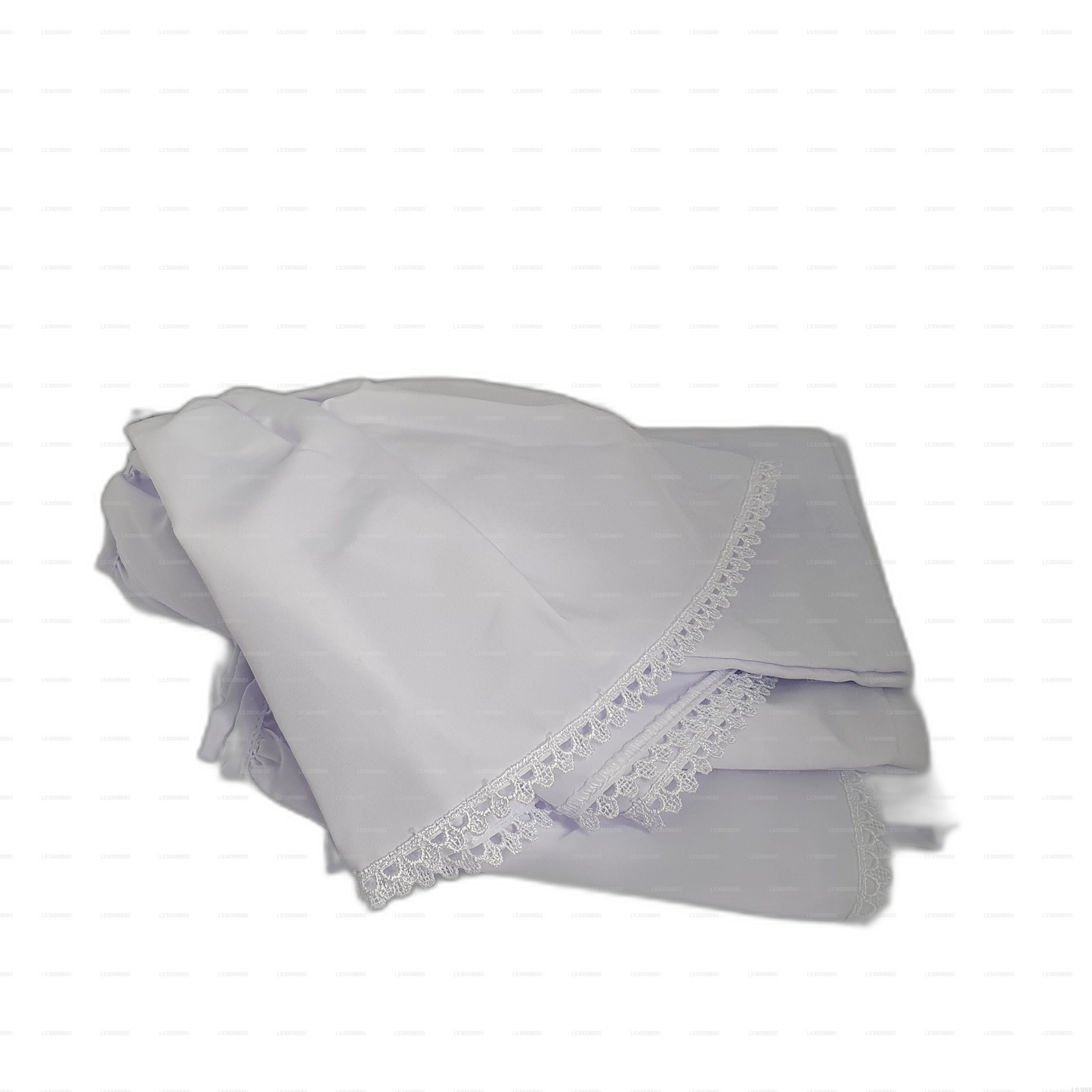 Lakpura® Dziecięce Białe Lamasaree (Półsari)