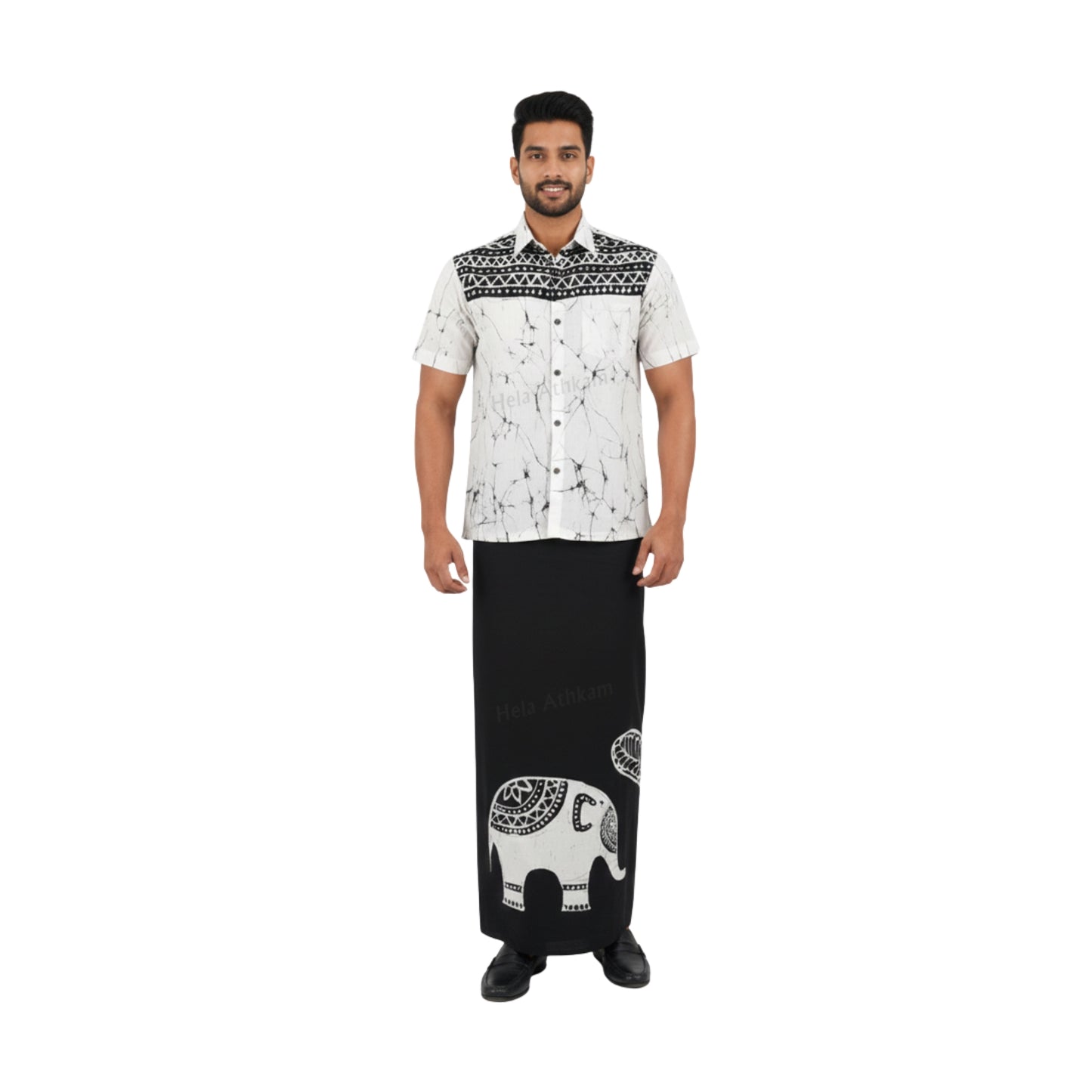 Lakpura® Koszula Batik i Sarong (Design AB222)
