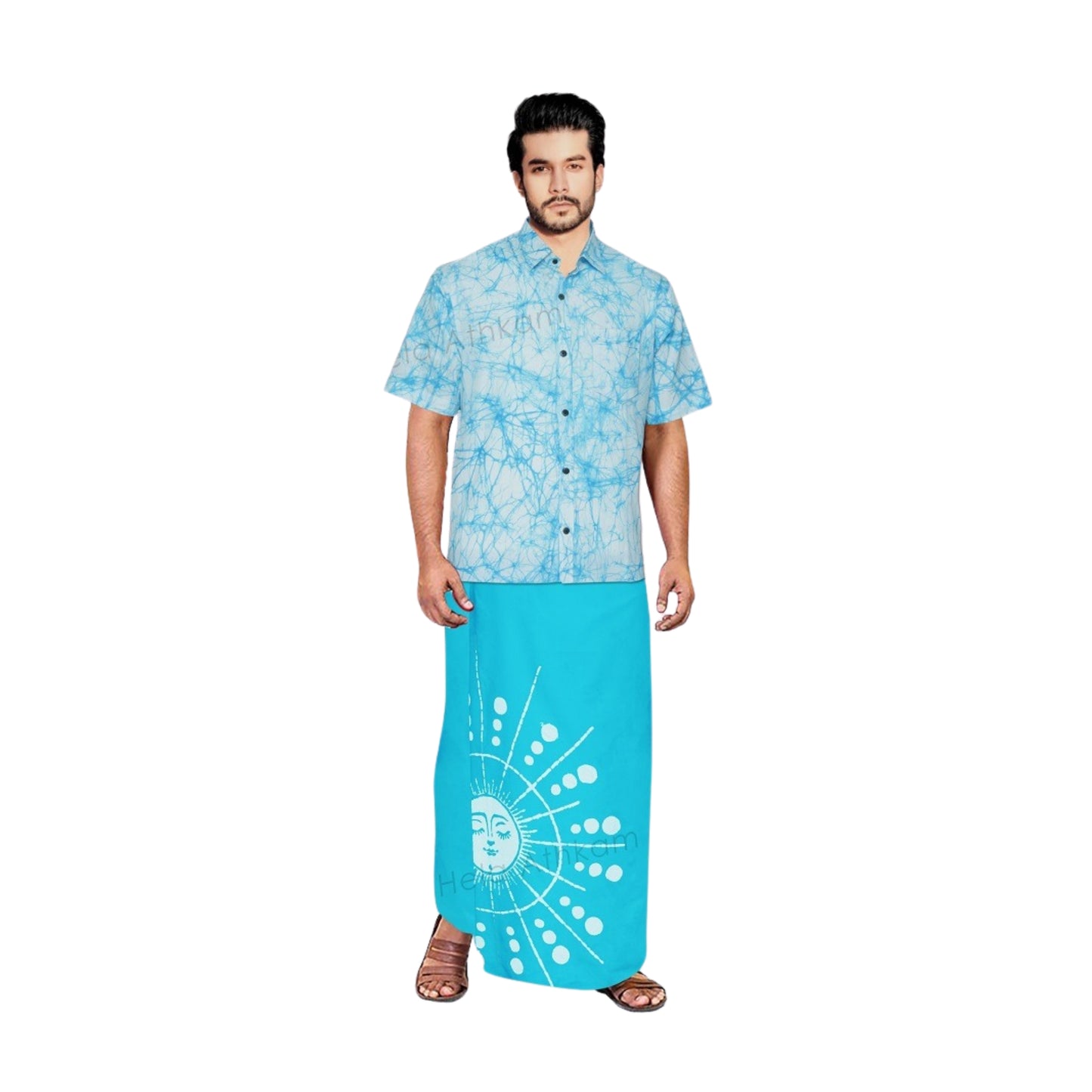 Lakpura® Koszula Batik i Sarong (Design AB222)