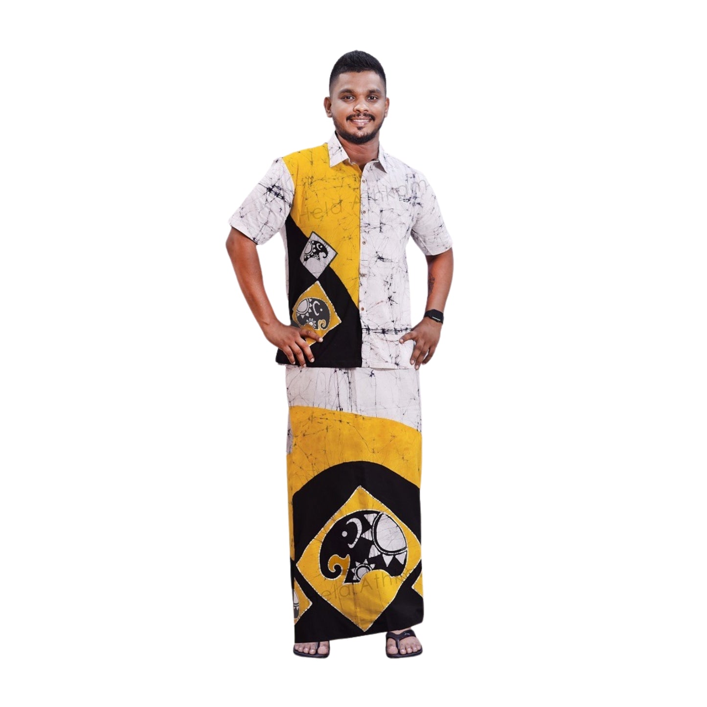Lakpura® Koszula Batik i Sarong (Design AB222)