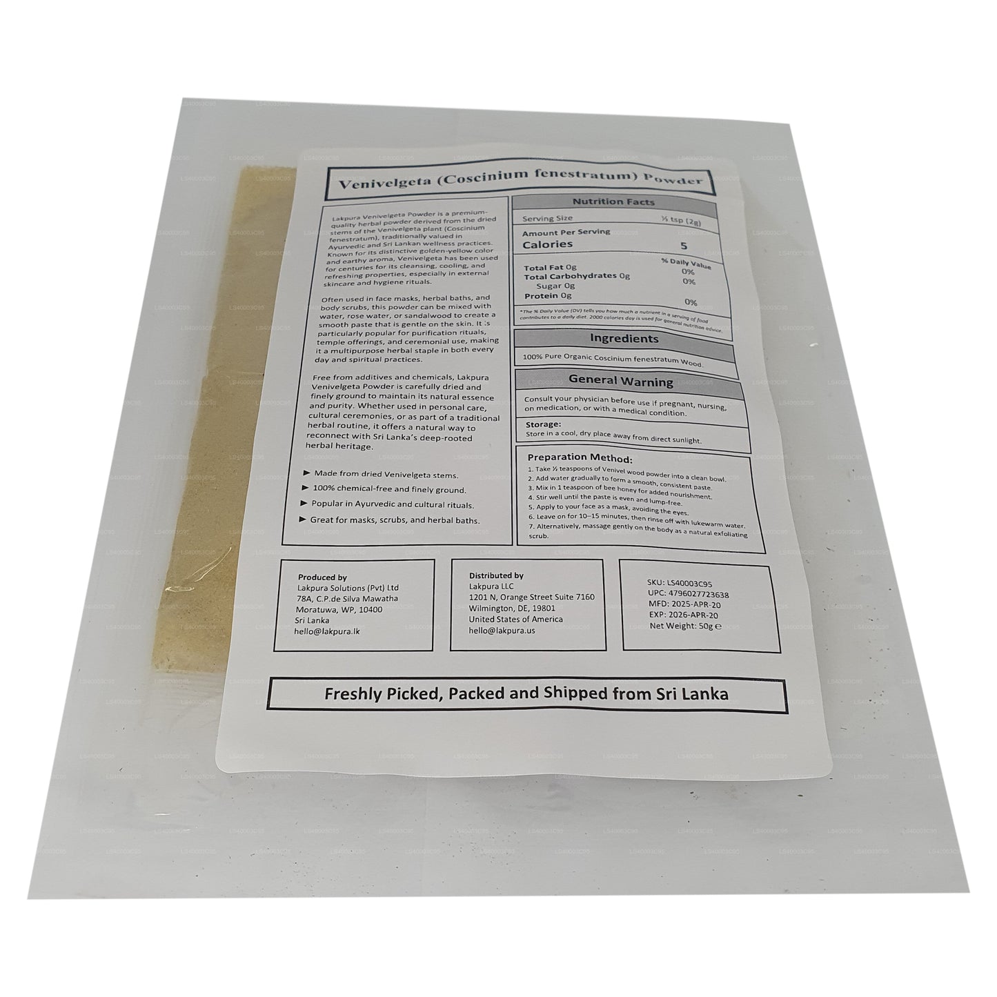 Lakpura Weniwelgeta Powder