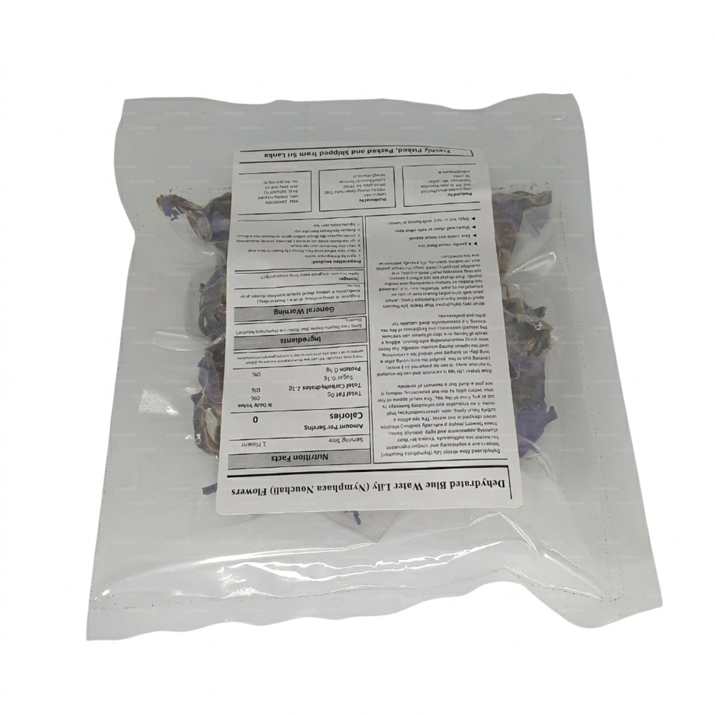 Lakpura® Suszone kwiaty niebieskiej lilii wodnej