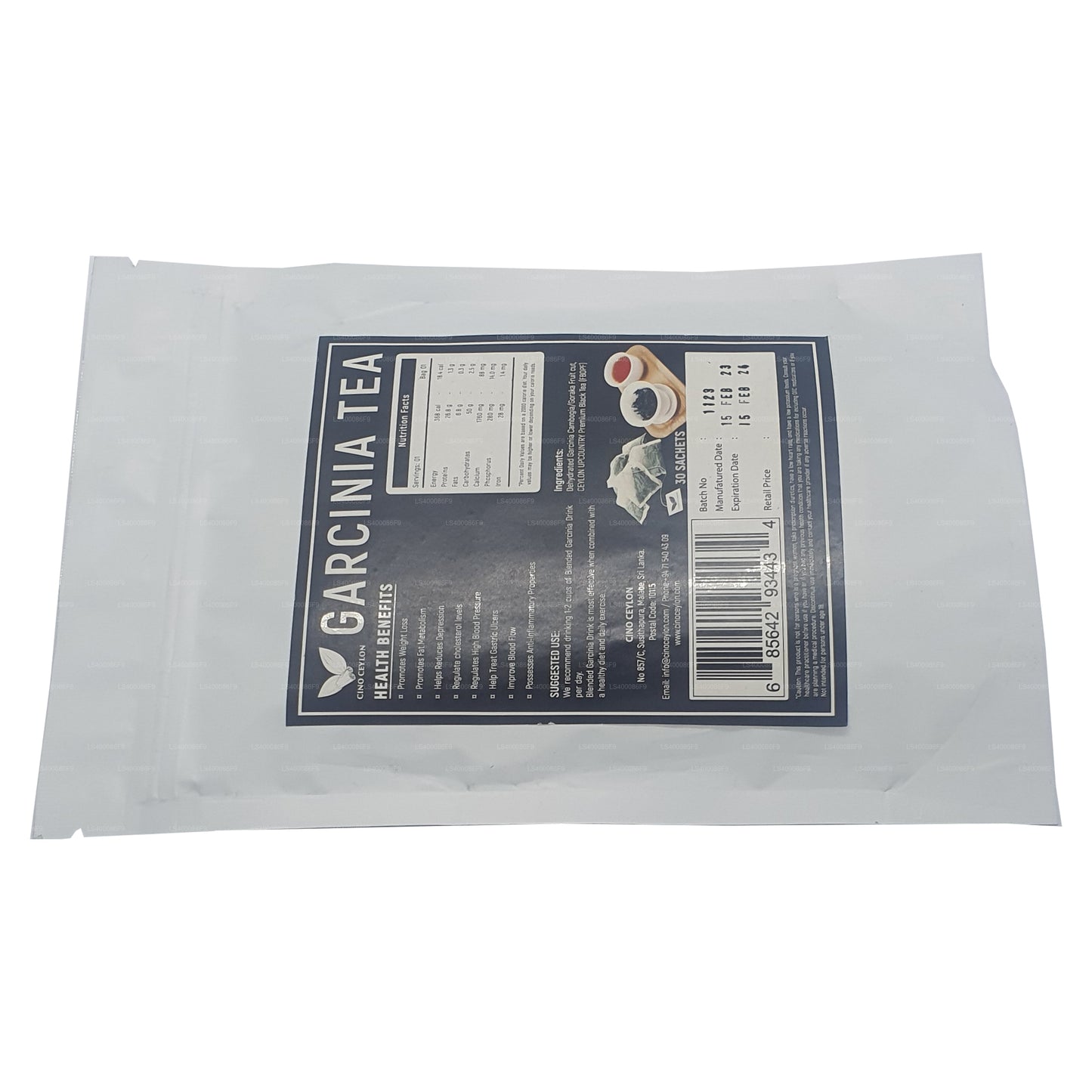 Herbata Cino Ceylon Garcinia (30 torebek herbaty)