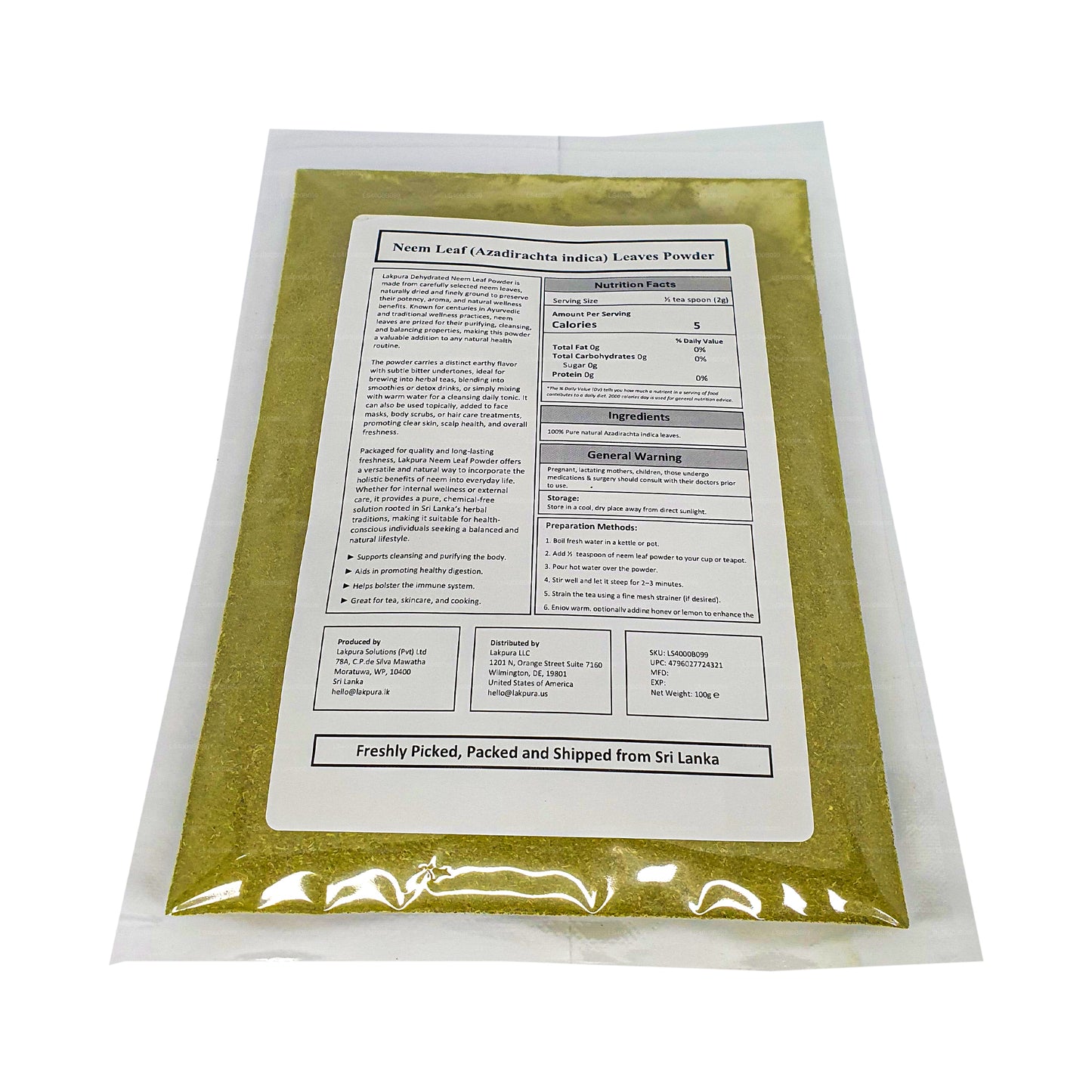Lakpura Neem w proszku (100g)