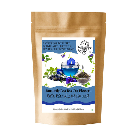 Ransaru Wildcrafted Dehydrated Butterfly Pea (Nil Katarolu) Flowers Pack