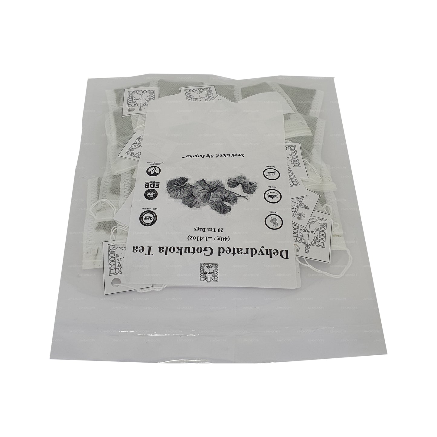 Lakpura Dehydrate Gotukola Herbaciane torebki (40g) 20 torebek herbaty