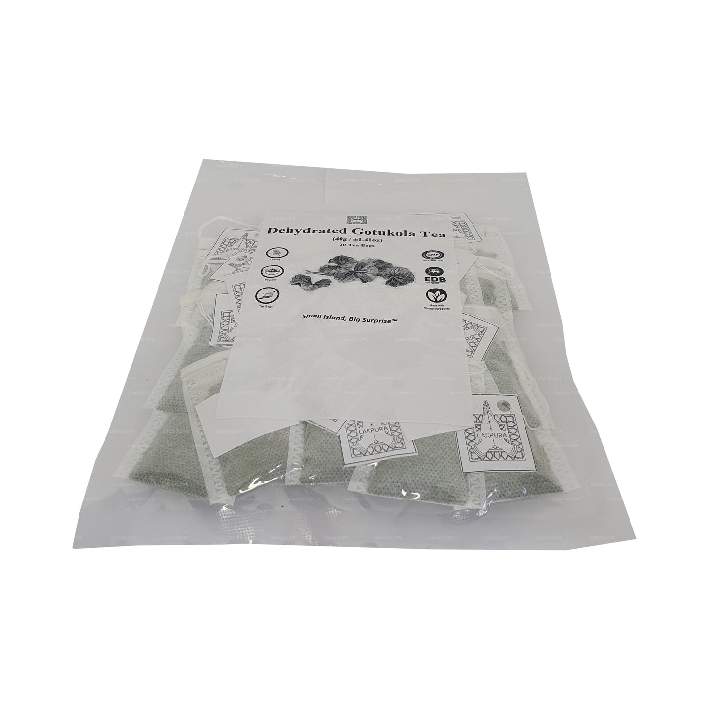 Lakpura Dehydrate Gotukola Herbaciane torebki (40g) 20 torebek herbaty
