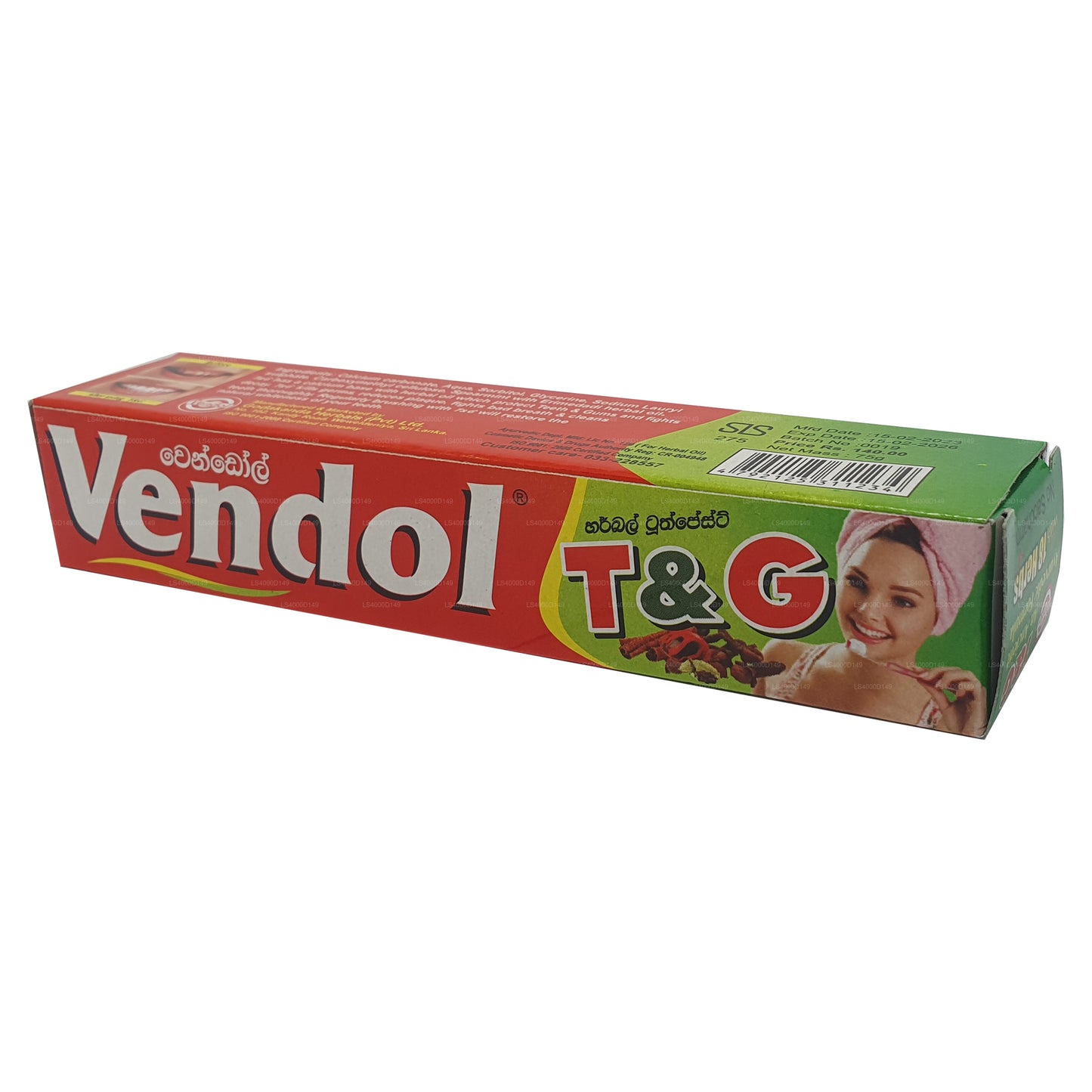 Vendol T i G Toothphaste (135g)