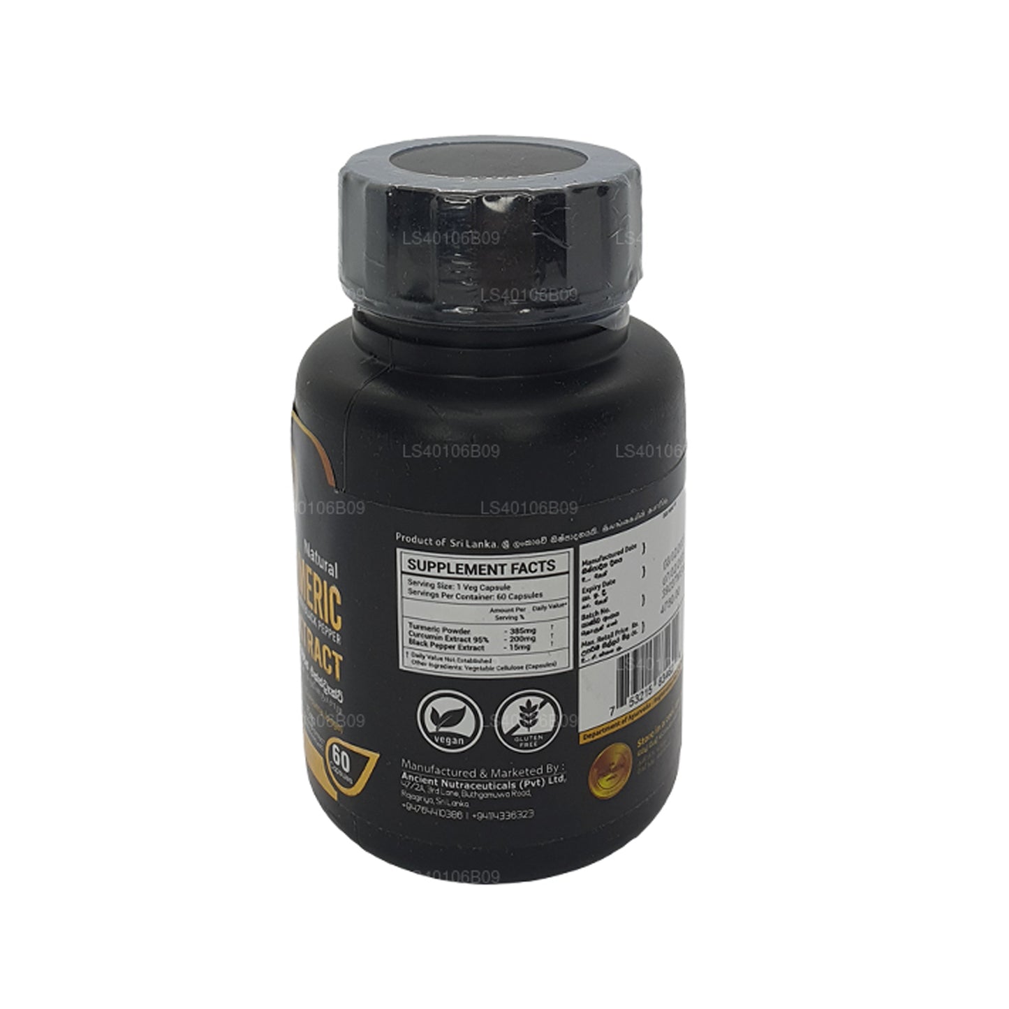 Ancient Nutra Turmeric Extract (60 Capsules)