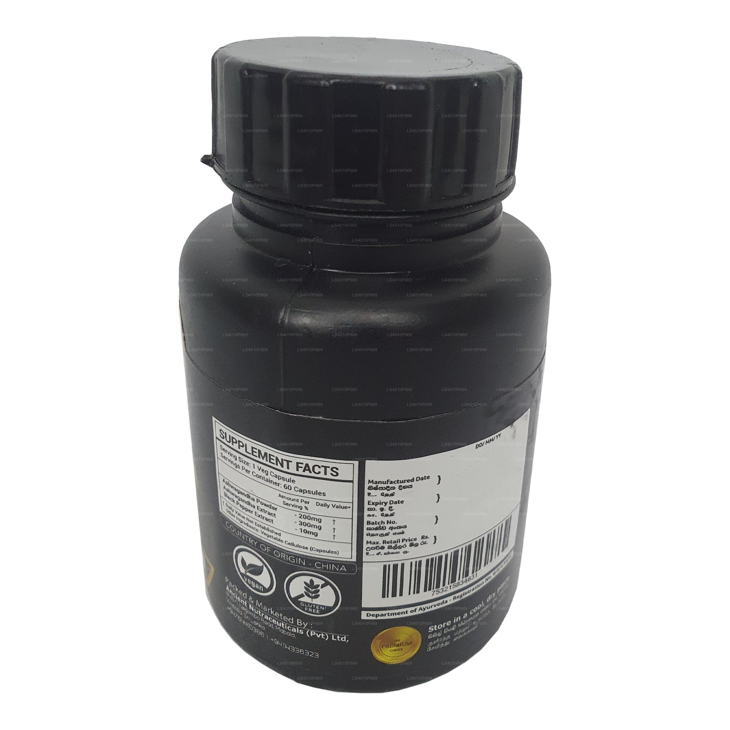 Ekstrakt z Ancient Nutra Ashwagandha (60 kapsułek)