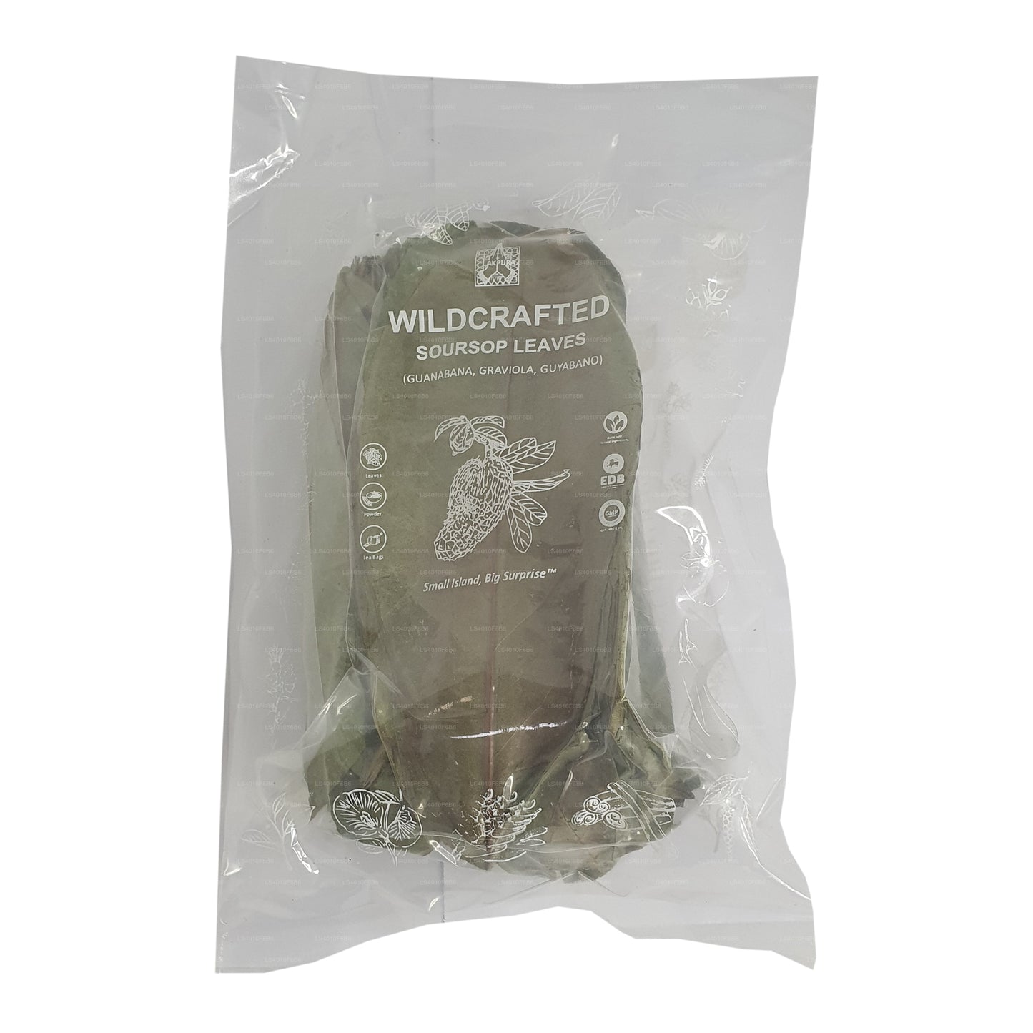 Lakpura® Wildcrafted Soursop (Guanabana, Graviola, Guyabano) Suszone Liście Całe