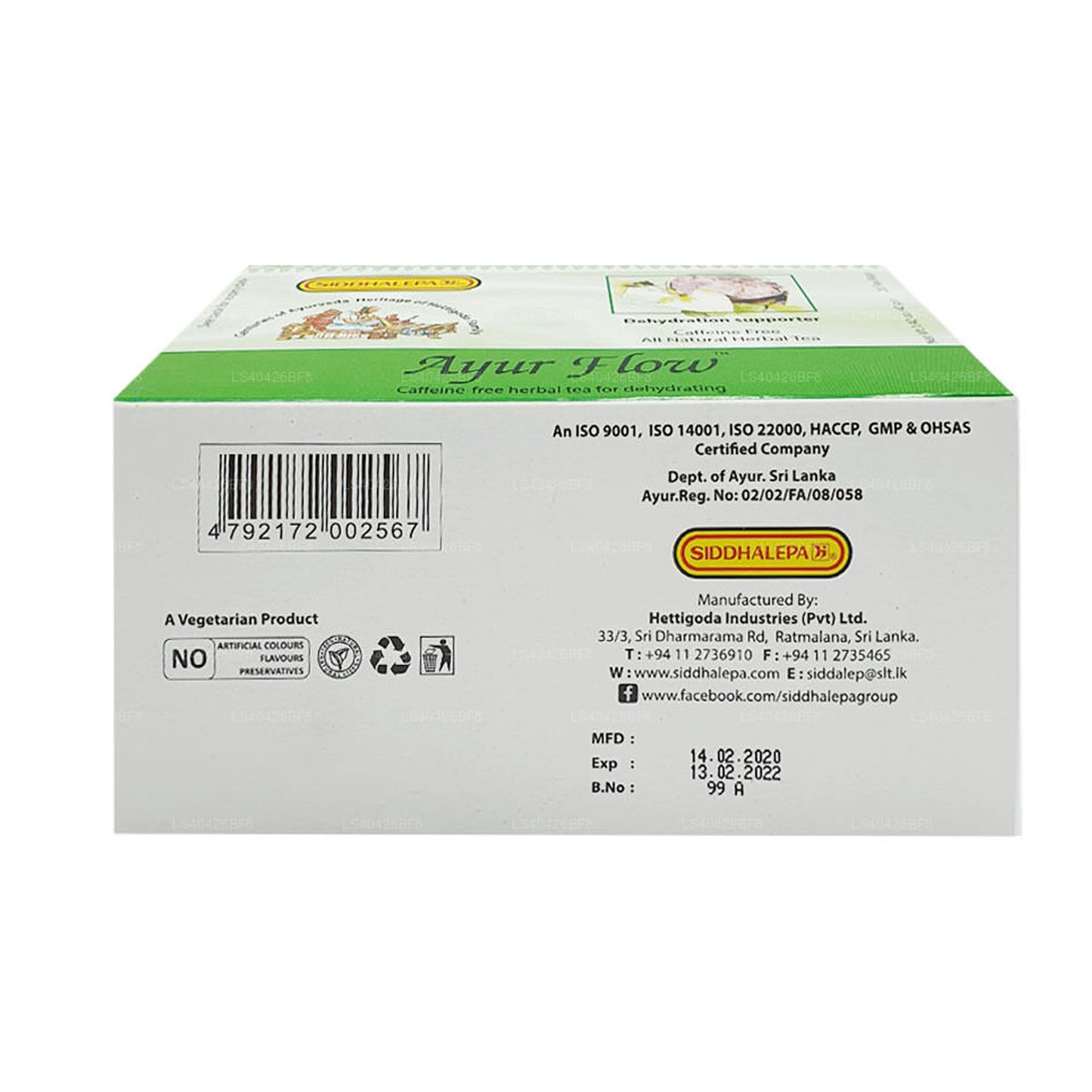 Siddhalepa Ayur Flow Tea (20 torebek)