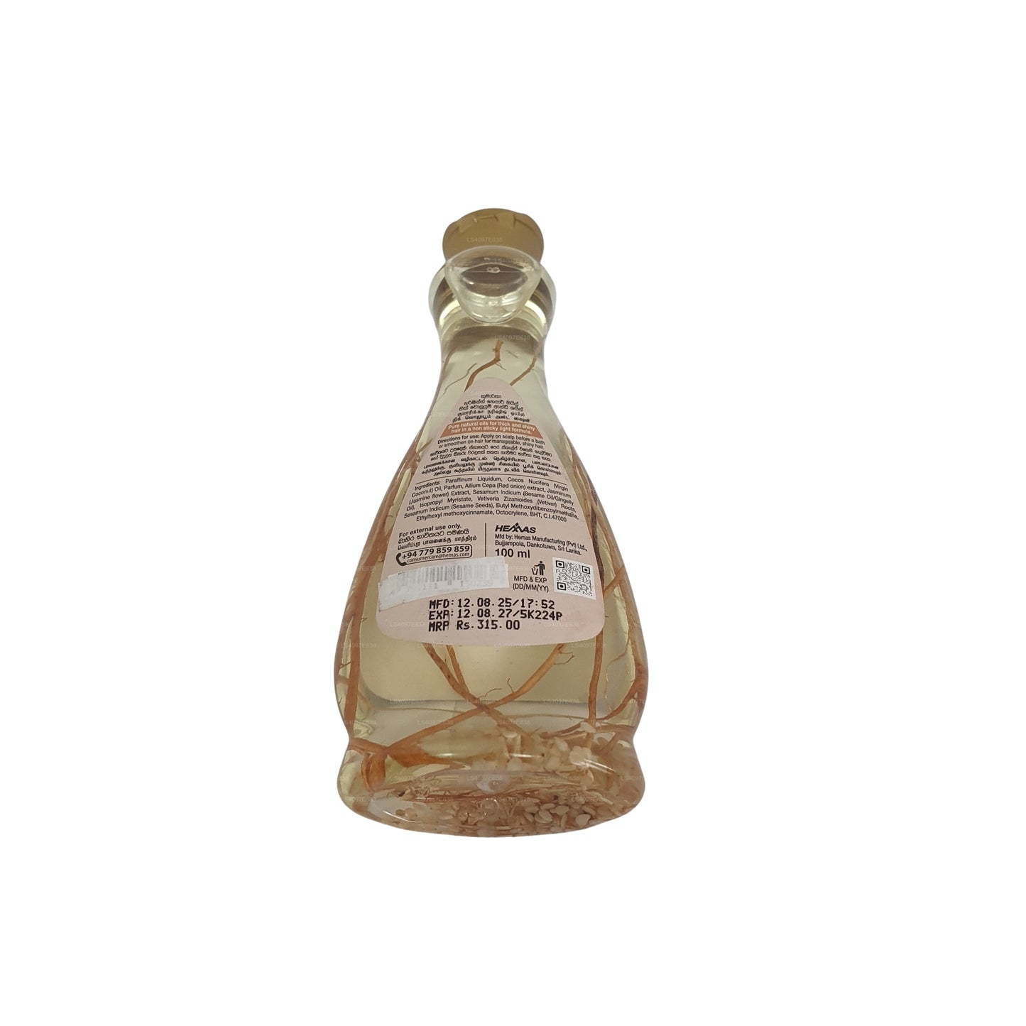Kumarika Odżywczy Olejek Do Włosów „Kontrola Przerzedzania Włosów” (100ml)