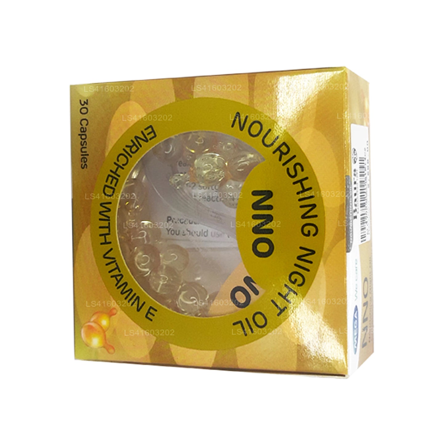 NNO Odżywczy olejek na noc z witaminą E i olejem jojoba (30 kapsułek)