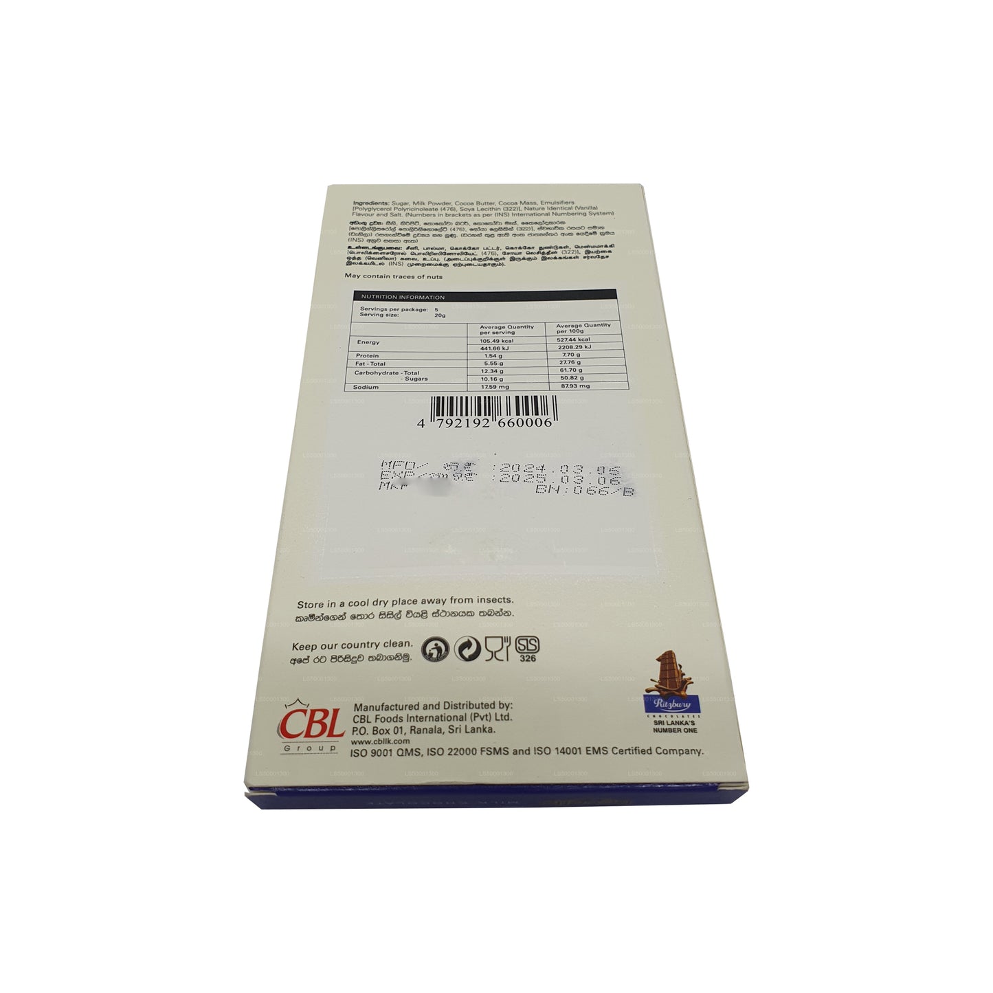 Czekolada mleczna Revello