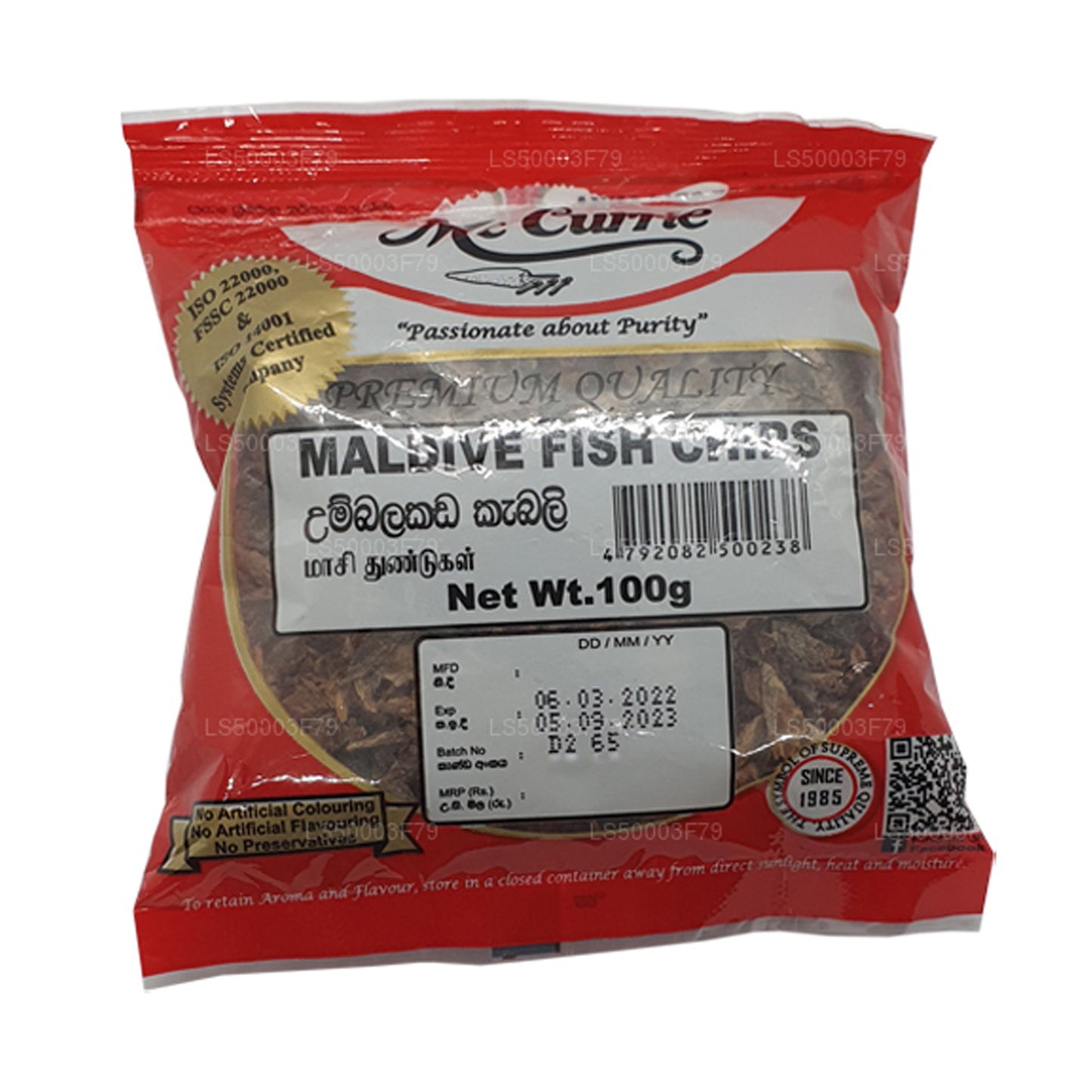 Chipsy rybne Mc Currie Malediwy (100g)