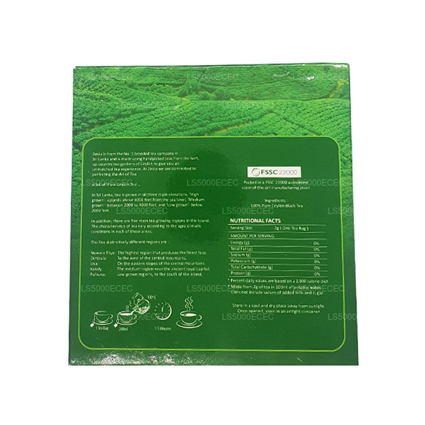 Zesta Real Ceylon Tea (200g) 100 torebek