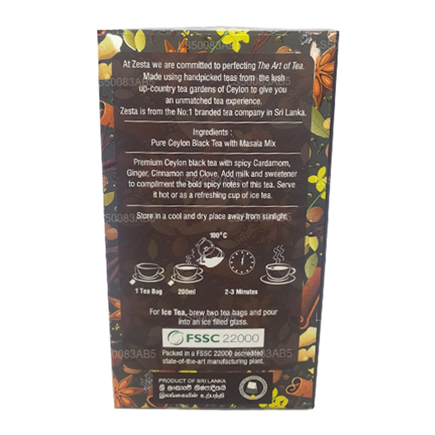 Zesta Masala Chai (45g) 25 torebek