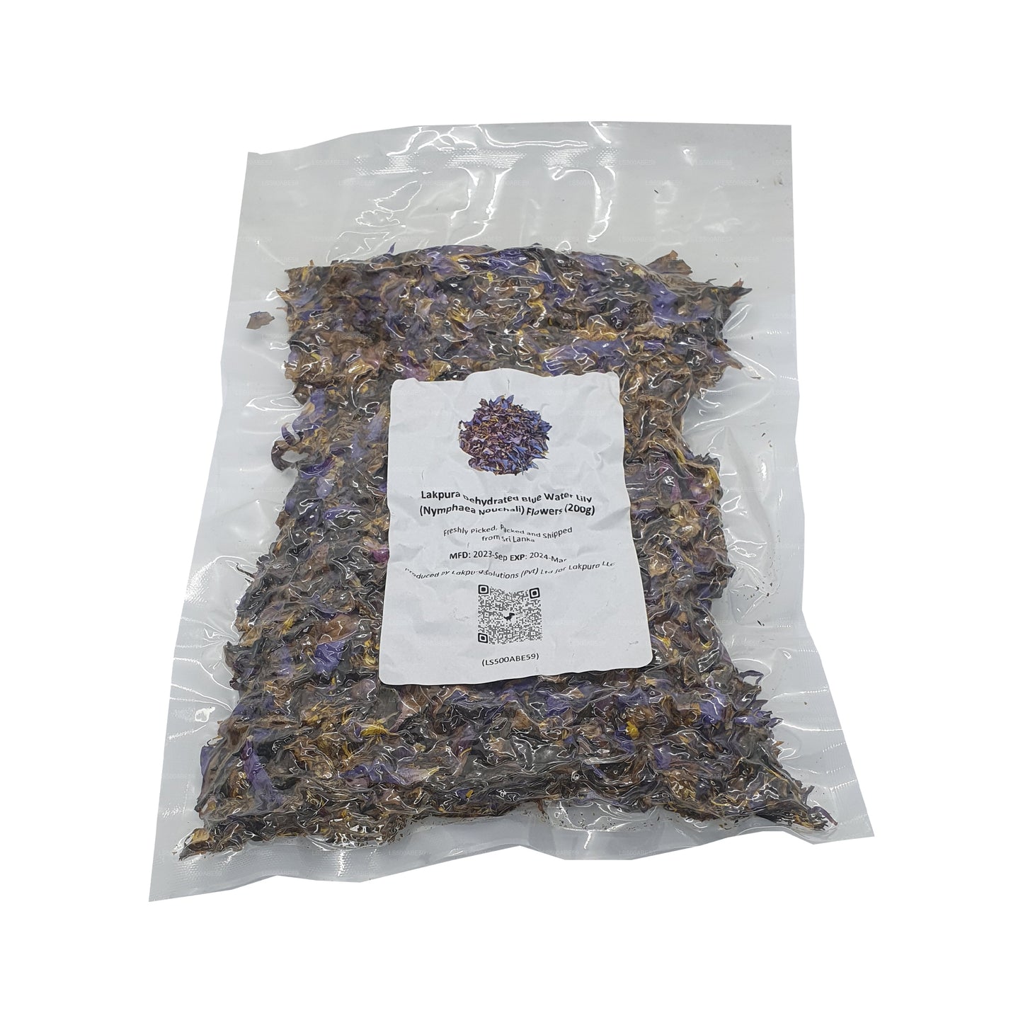 Lakpura Odwodniona Niebieska Lilia Wodna (Nymphaea Nouchali) Kwiaty