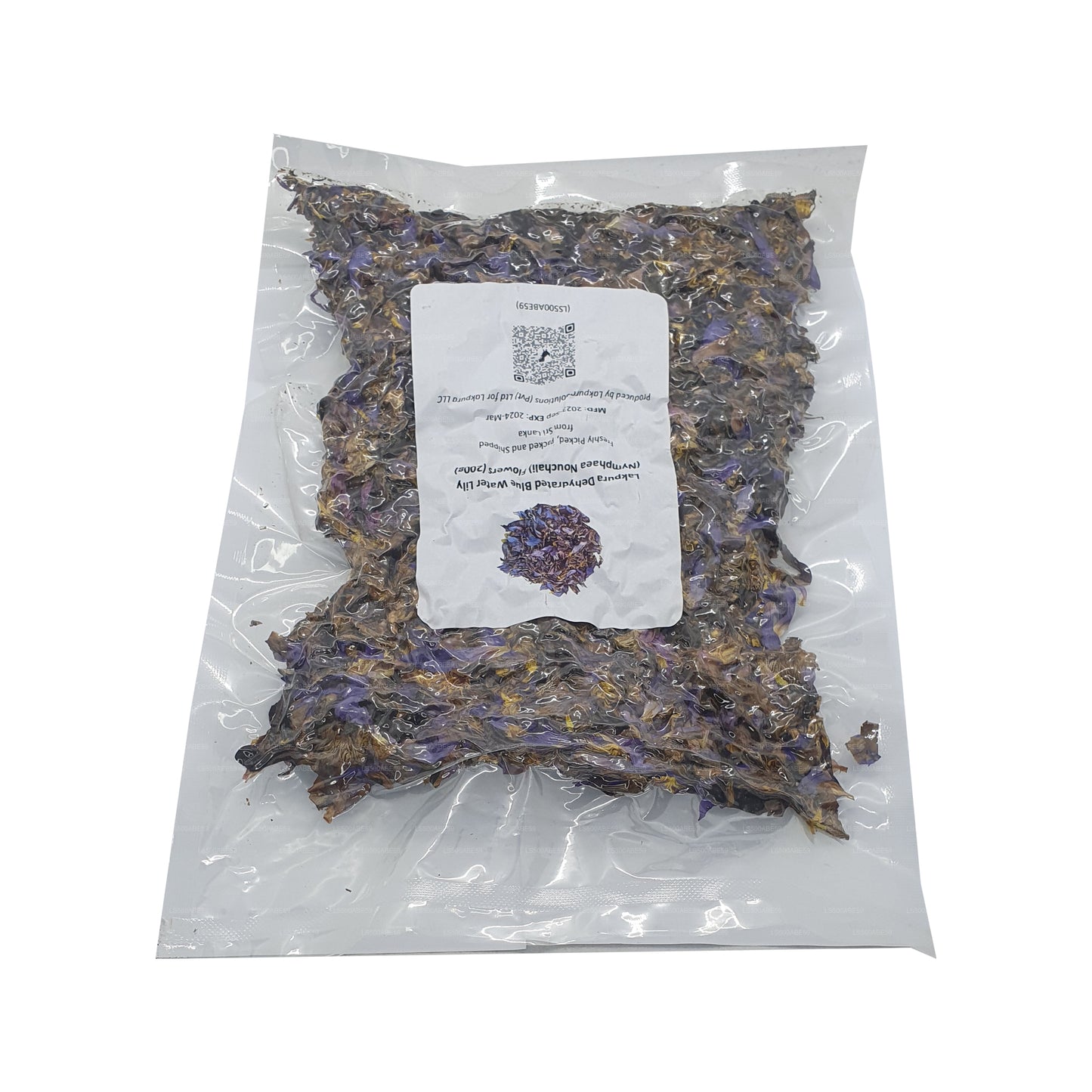 Lakpura Odwodniona Niebieska Lilia Wodna (Nymphaea Nouchali) Kwiaty