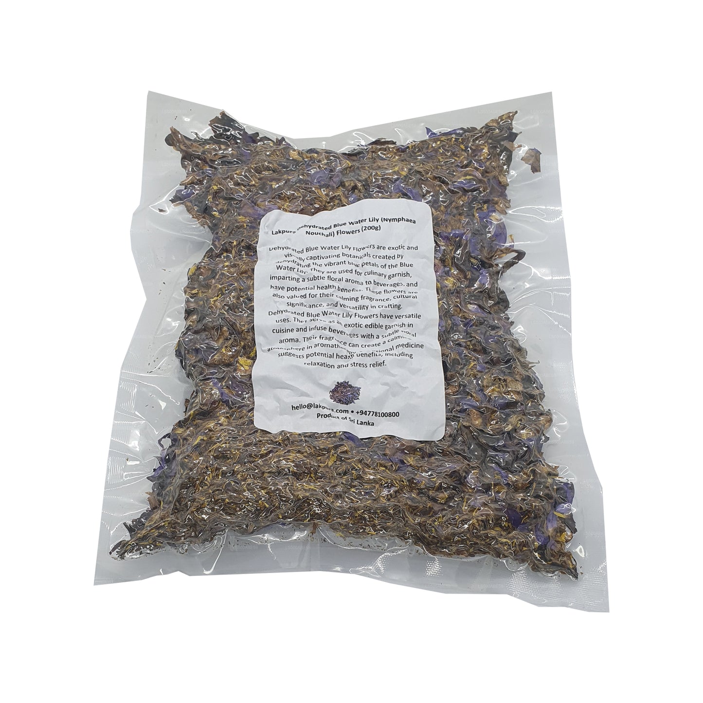 Lakpura Odwodniona Niebieska Lilia Wodna (Nymphaea Nouchali) Kwiaty