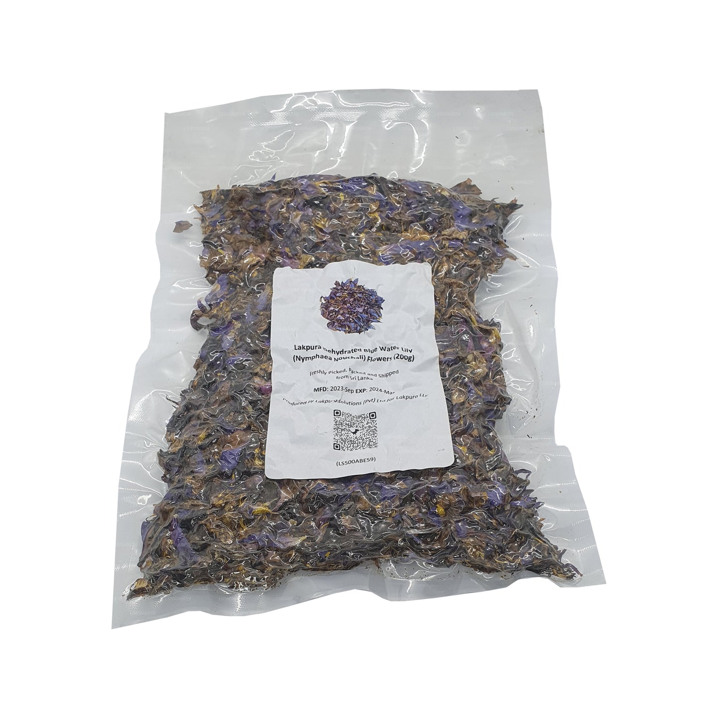 Lakpura Odwodniona Niebieska Lilia Wodna (Nymphaea Nouchali) Kwiaty