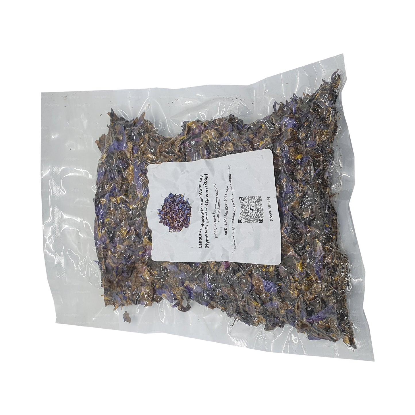 Lakpura Odwodniona Niebieska Lilia Wodna (Nymphaea Nouchali) Kwiaty