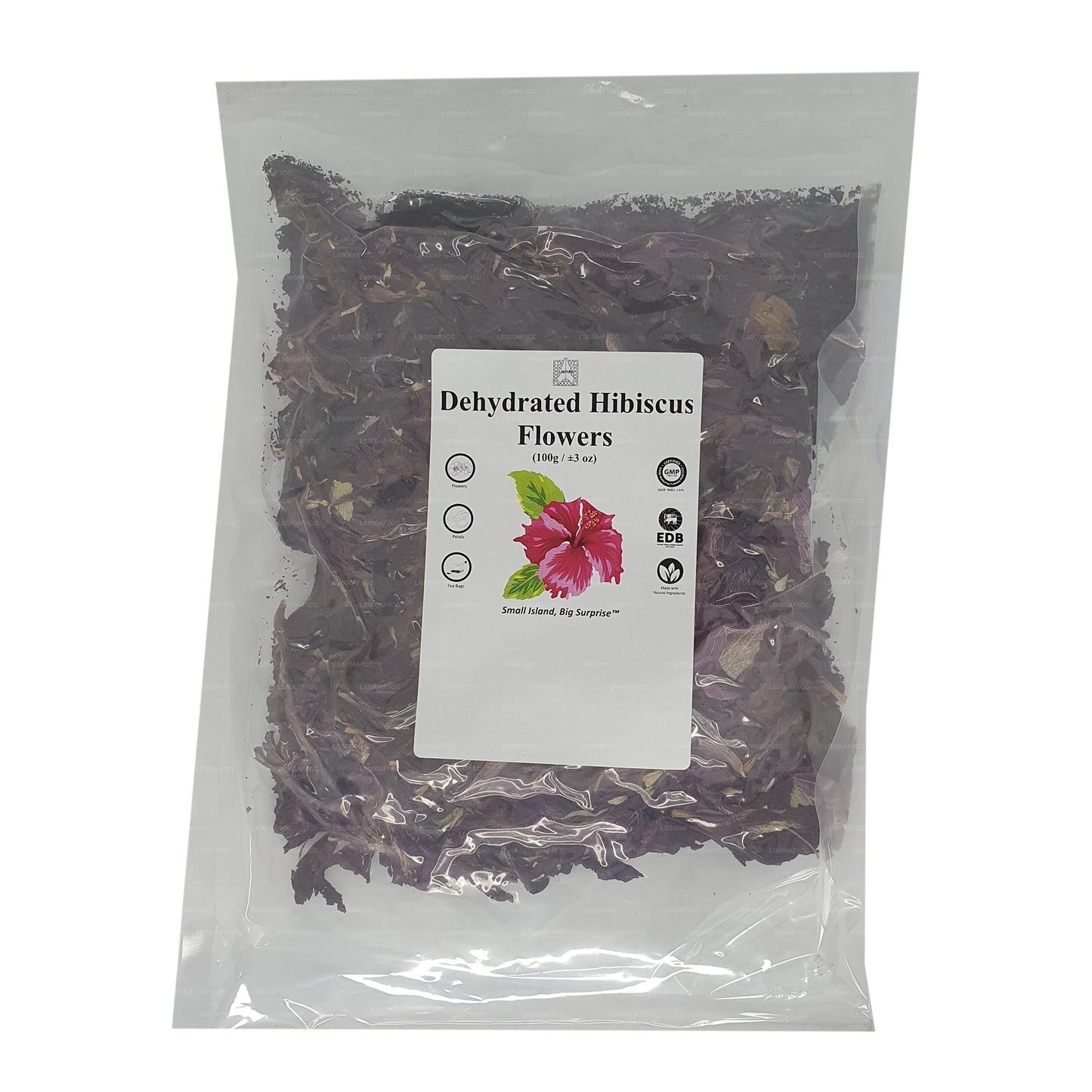 Suszone kwiaty hibiskusa różowego (Wada Mal) Lakpura®