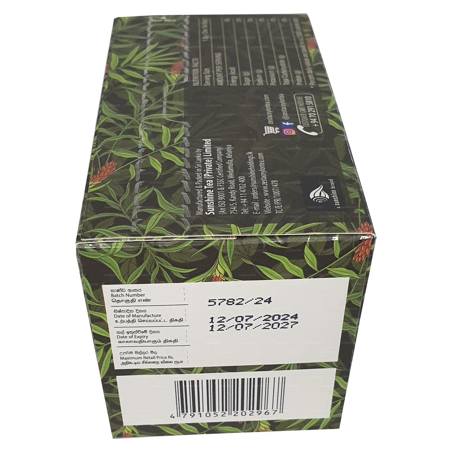 Zesta Ginger Premium Tea cejlońska (36g) 20 torebek