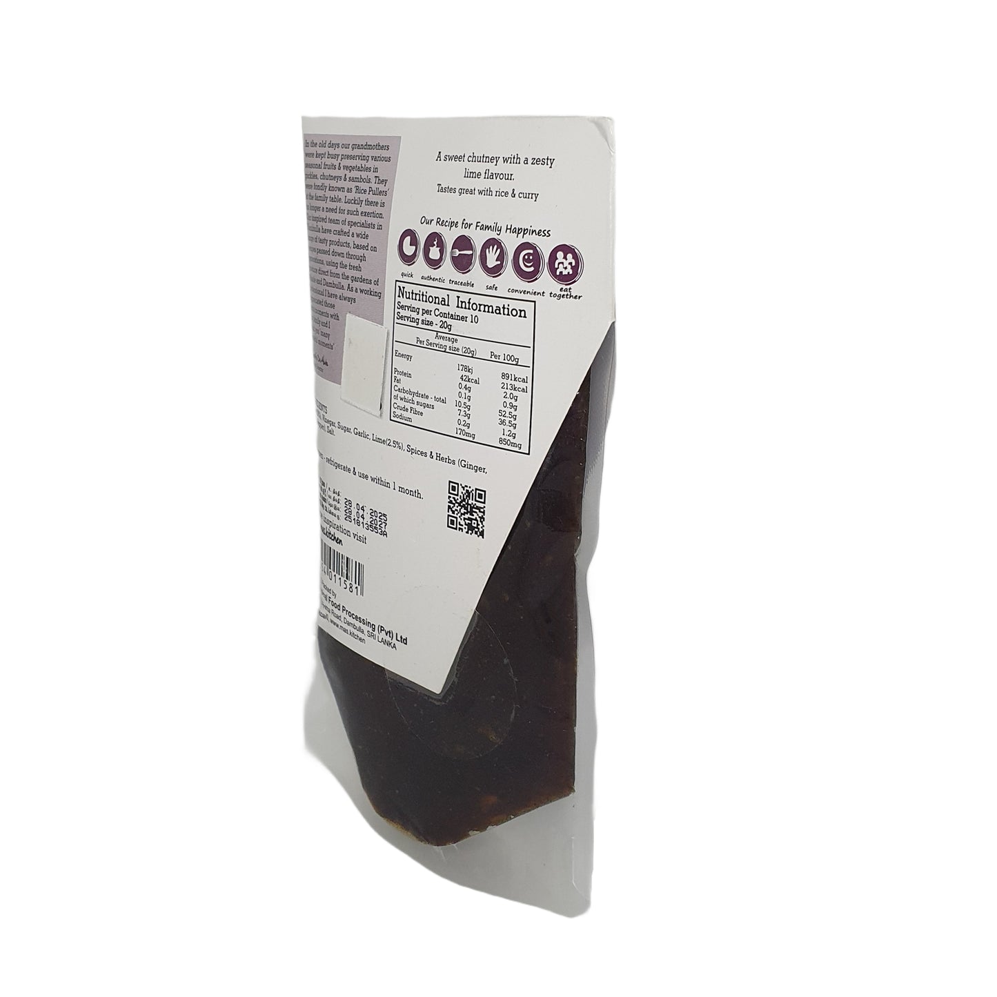 MA's Kitchen Chutney z daktylowym i limonkowym (200g)