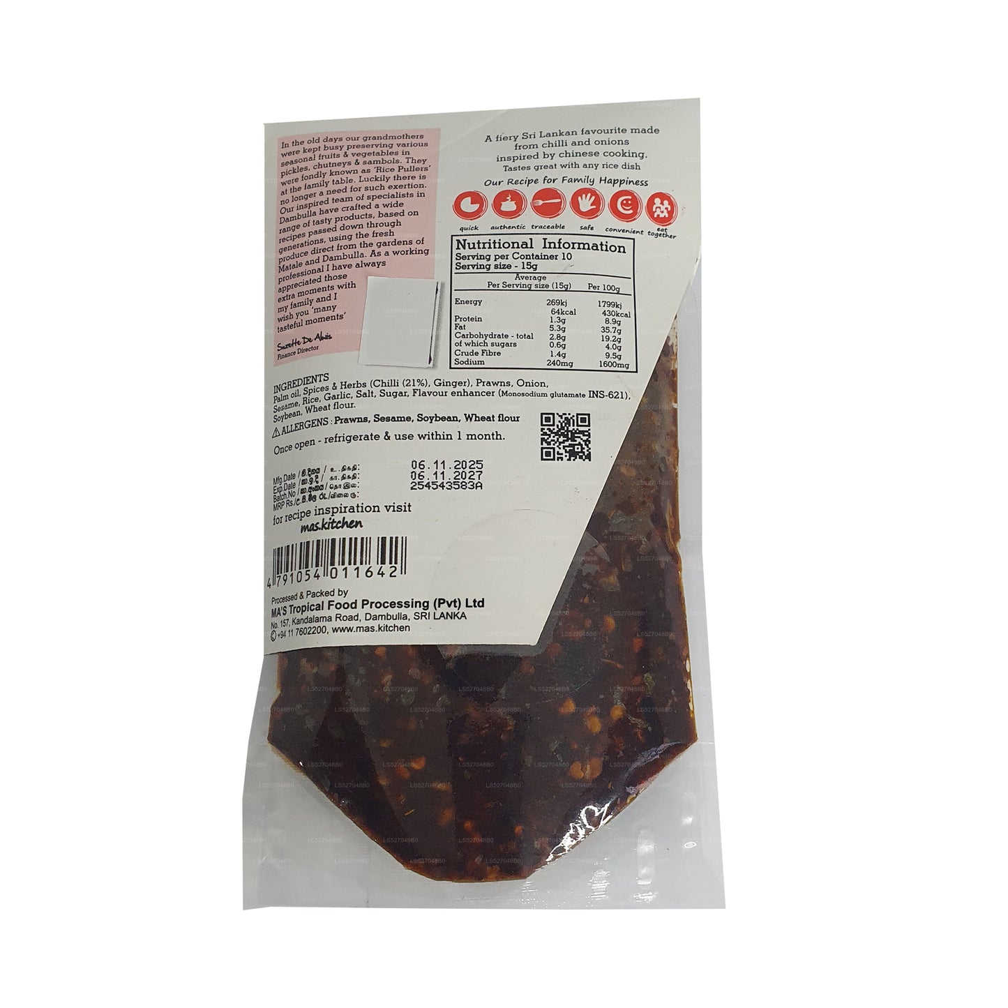 MA's Kitchen Chińska Pasta Chilli (150g)