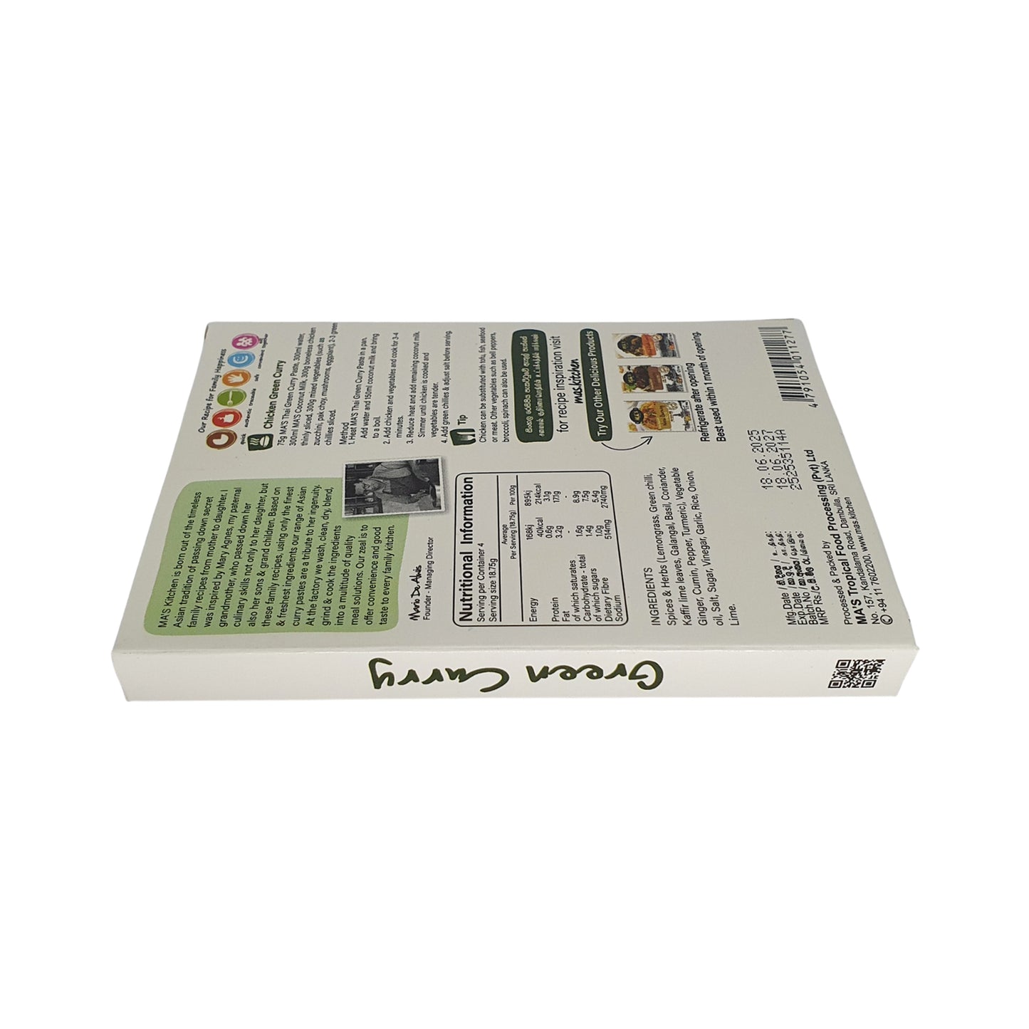 MA's Kitchen Tajska Zielona Pasta Curry (60g)