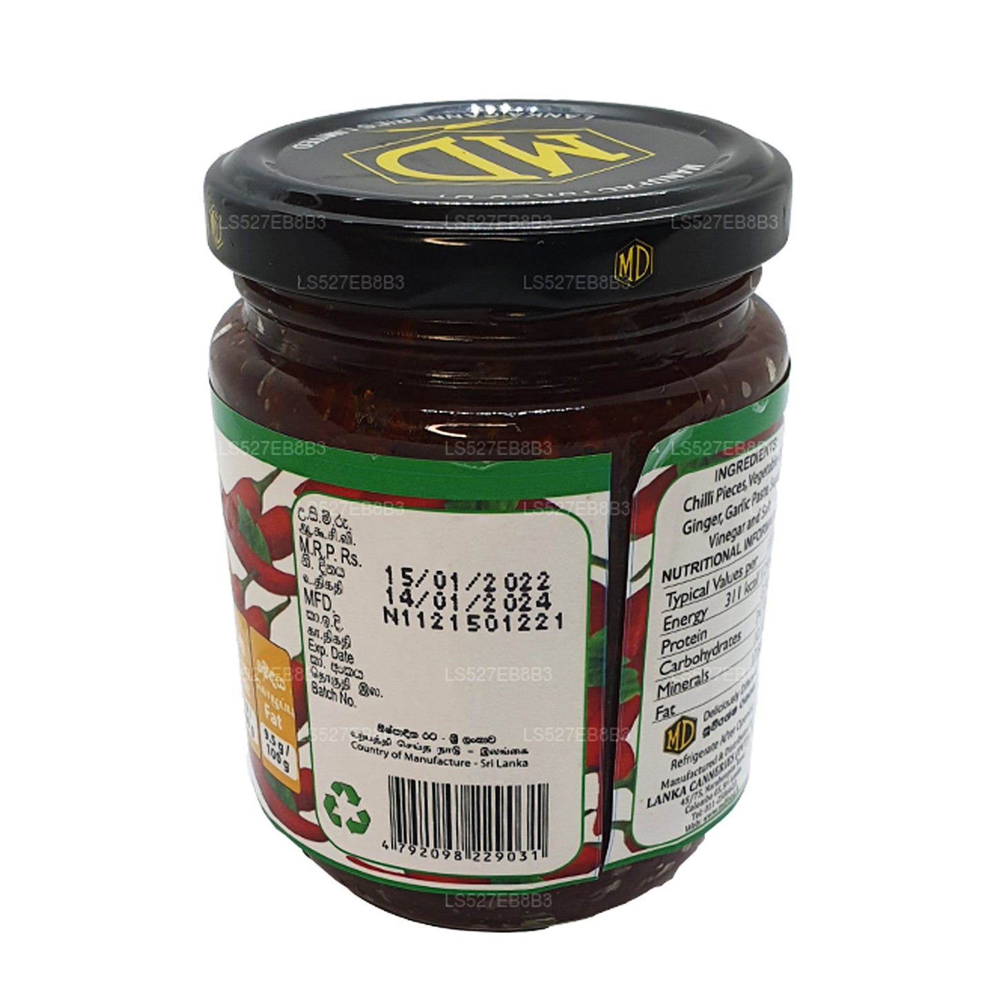 MD Wegetariańska chińska pasta chili (270g)