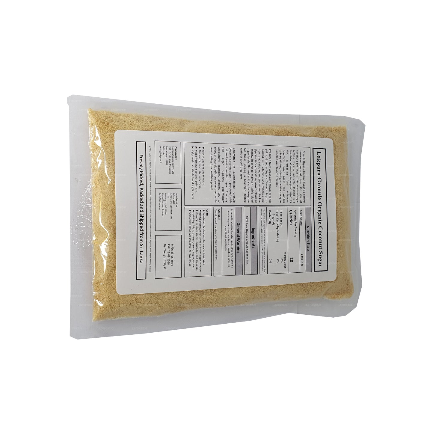 Granulat lakpura Organiczny cukier kokosowy