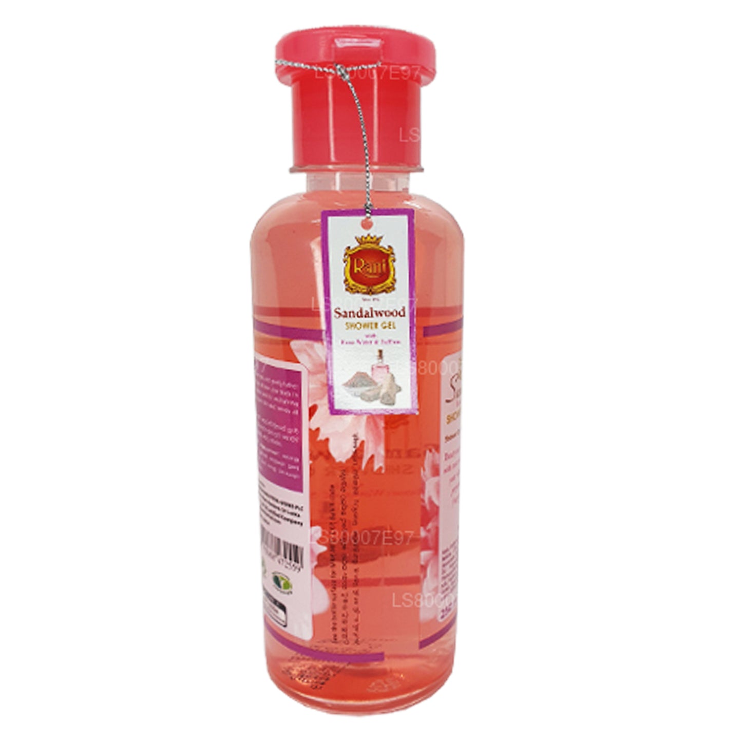 Swadeshi Rani Sandalwood Żel pod prysznic Woda różana i szafran (250 ml)