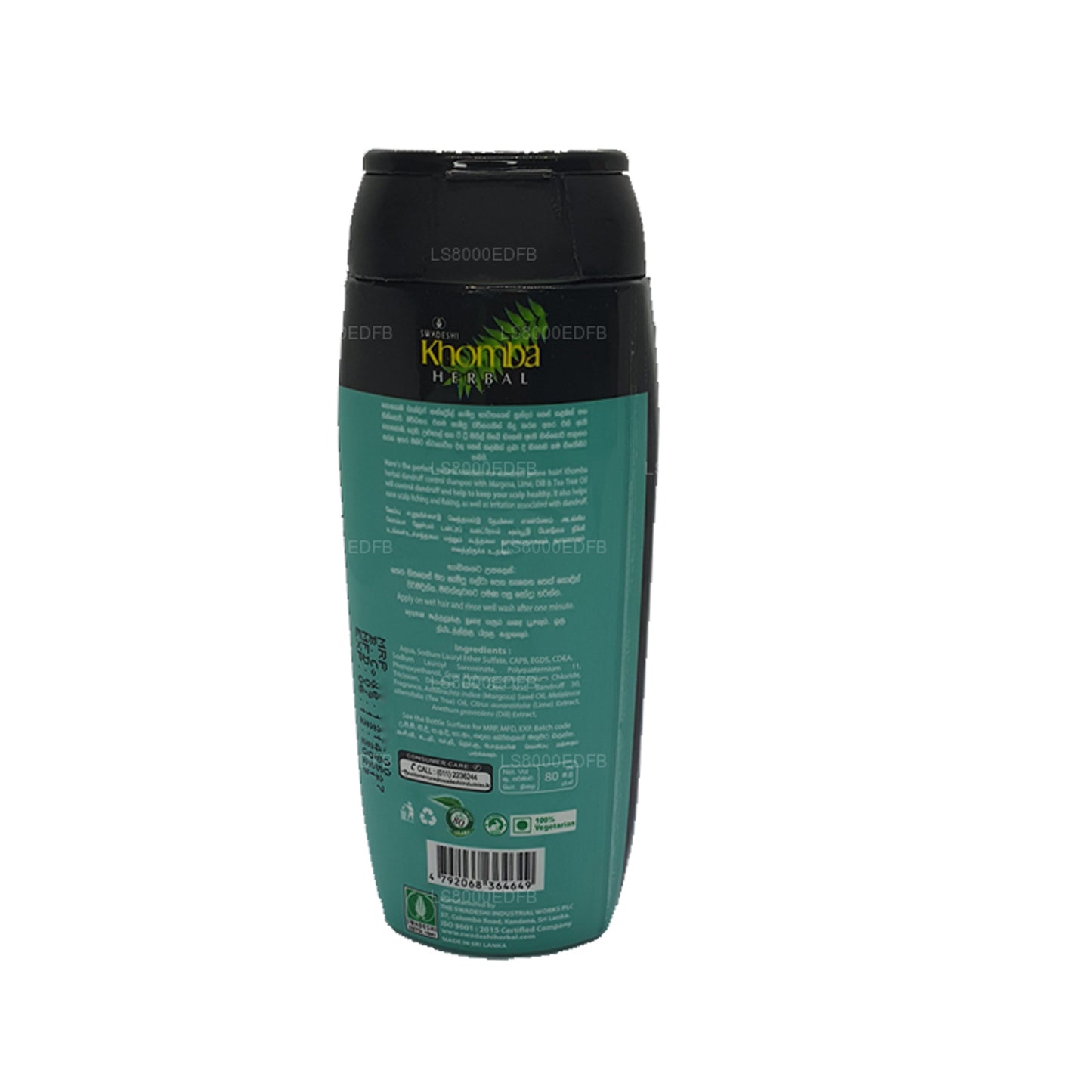 Swadeshi Khomba Szampon Przeciwłupieżowy (80ml)