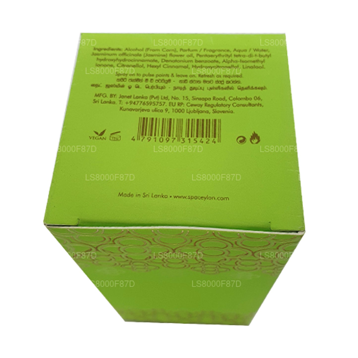 Spa Ceylon Night Jasmine woda perfumowana olejek eteryczny mieszany (50ml)